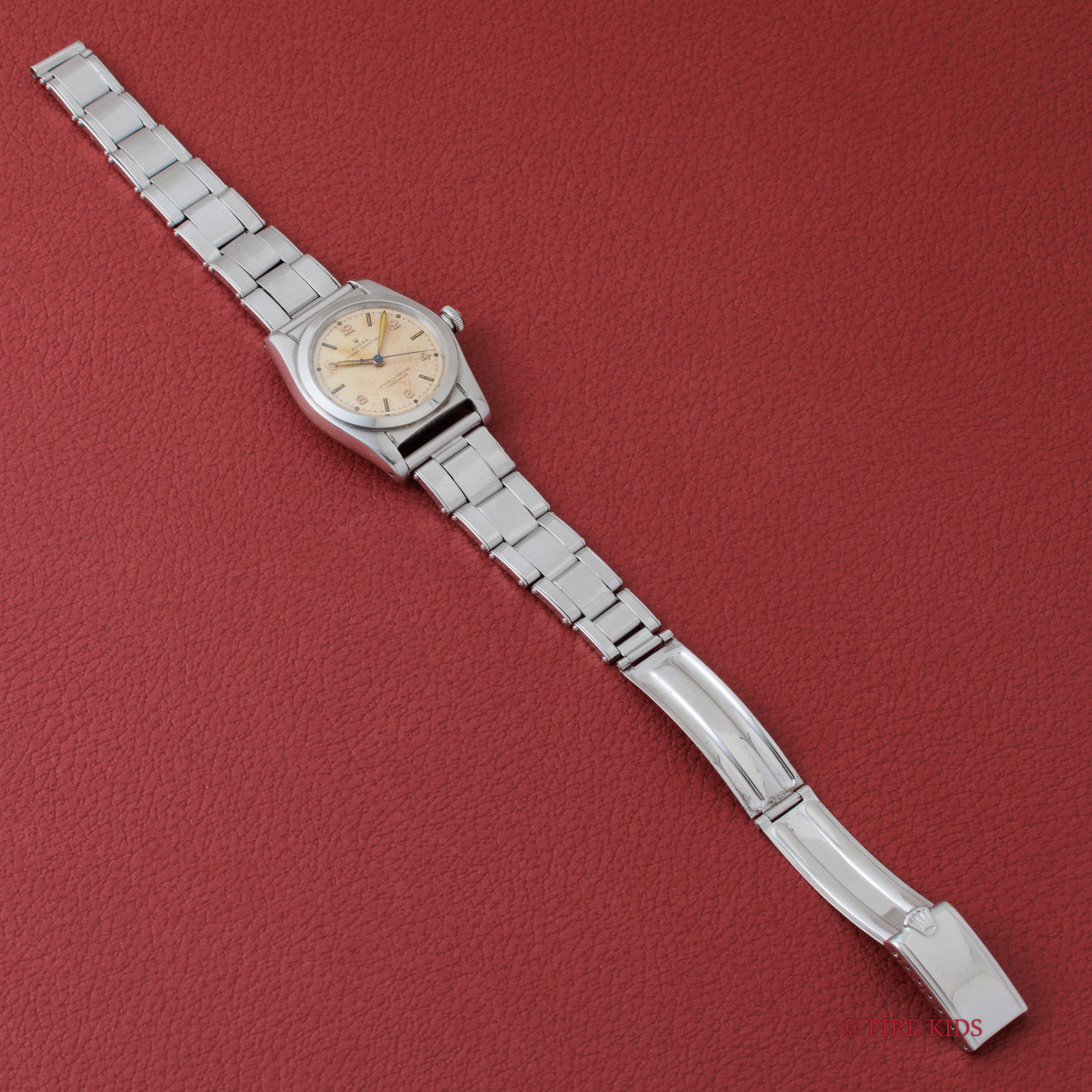 ロレックス バブルバック 1946年製 飛びアラビアダイヤル Ref.2940 純正ブレス付き(FF社外)