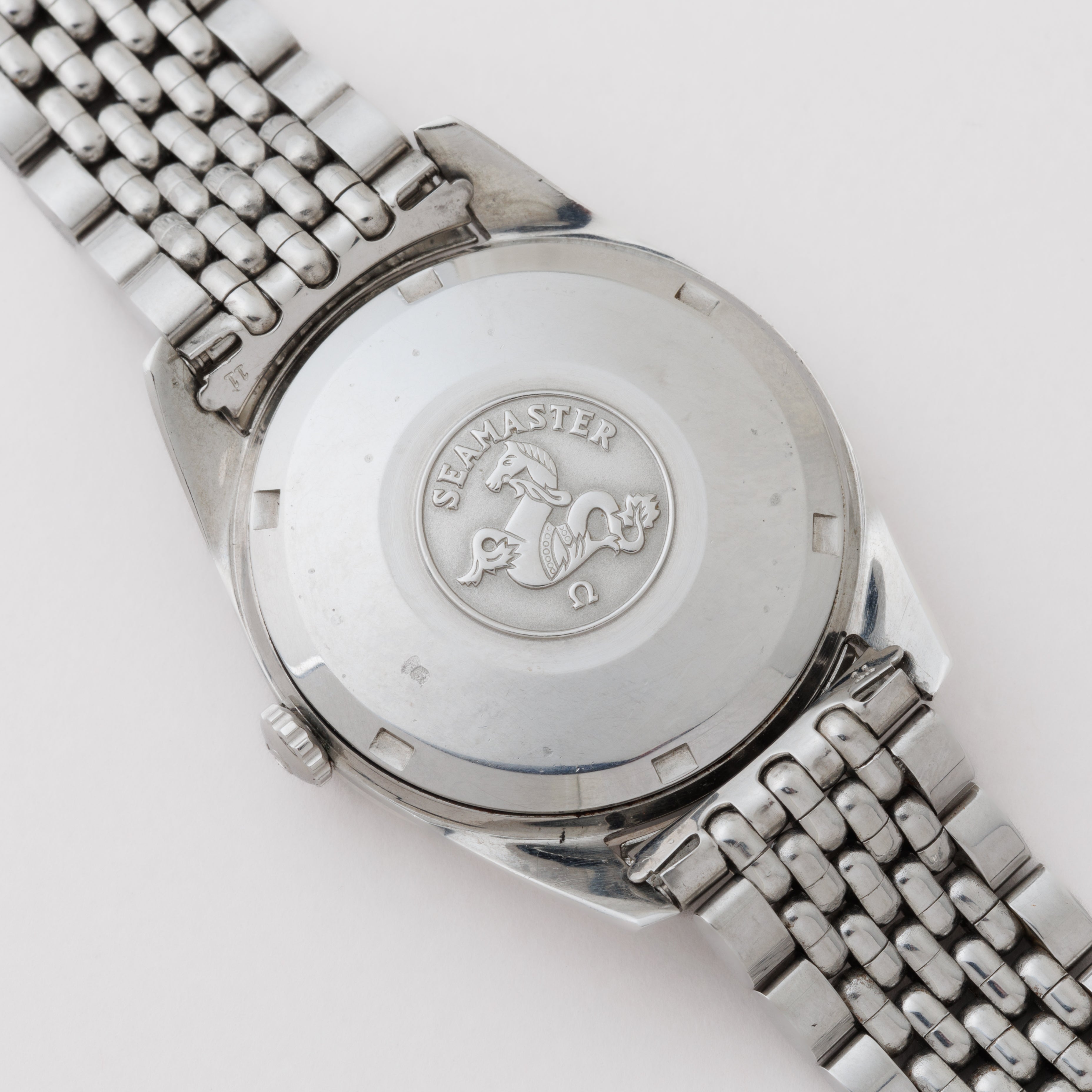 オメガ シーマスター 1963年製 Ref.166010 シルバーダイヤル 純正ライスブレス