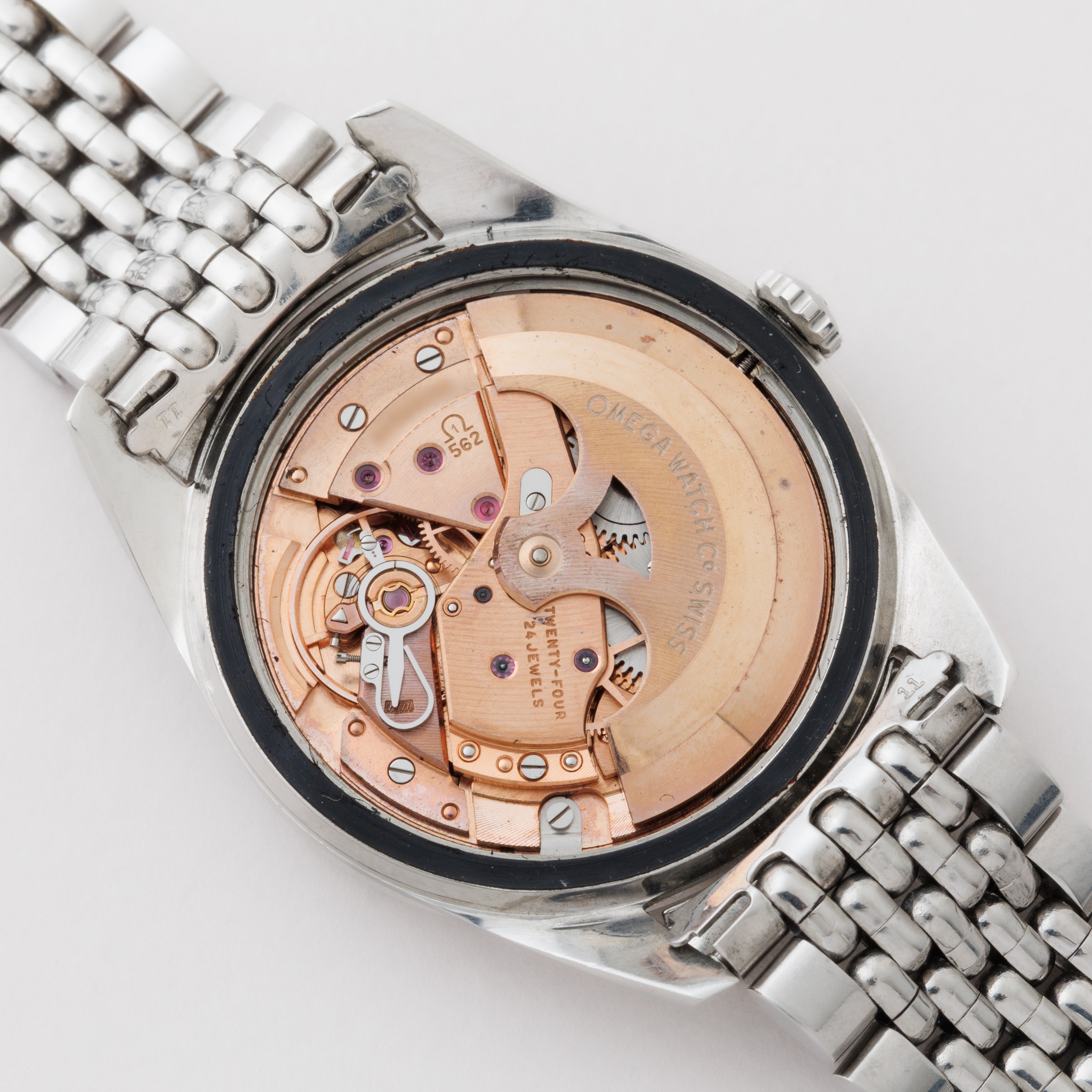 オメガ シーマスター 1963年製 Ref.166010 シルバーダイヤル 純正ライスブレス
