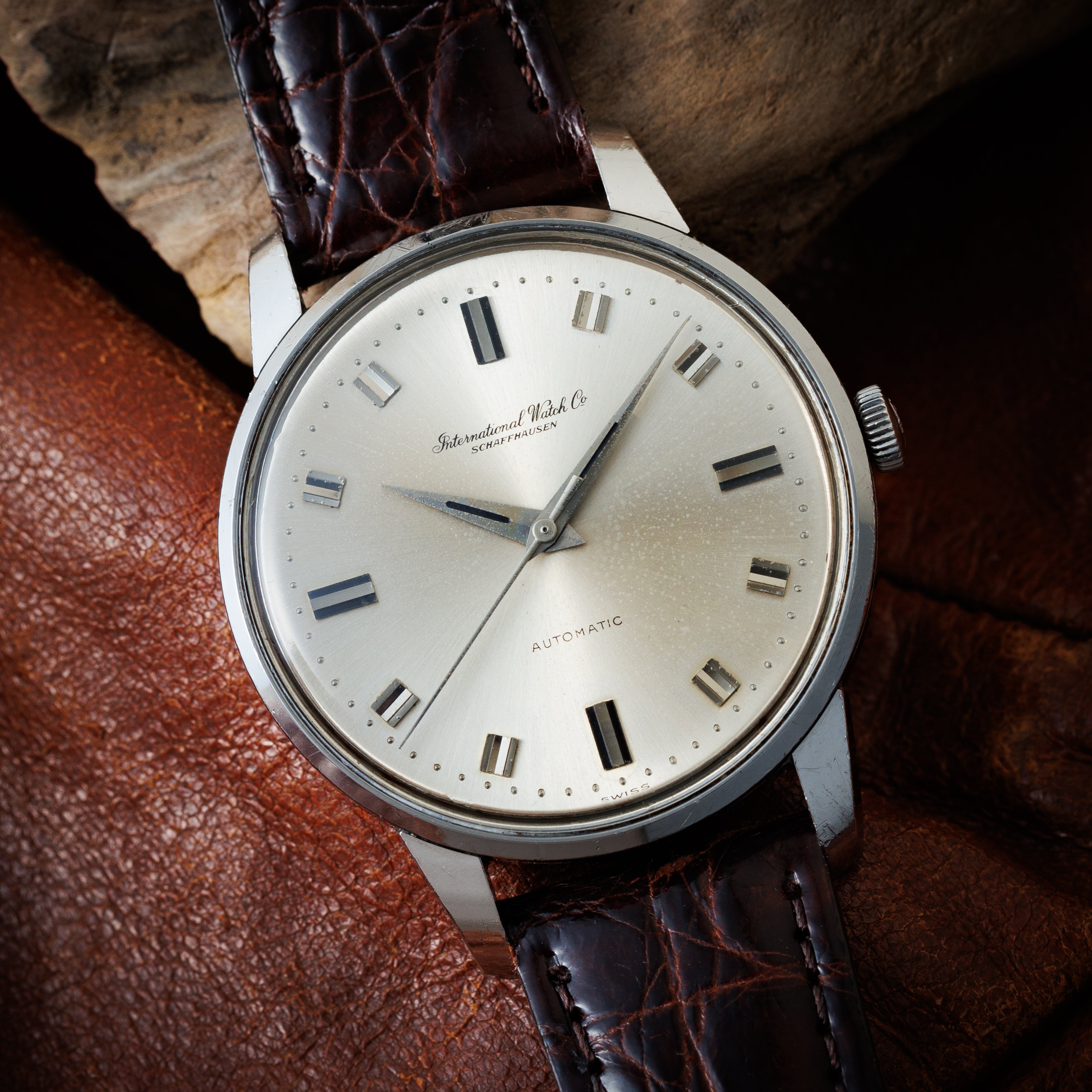 IWC	ビッグケース ノンデイト ショートインデックス 1963年製 自動巻き Ref.648A Cal.853