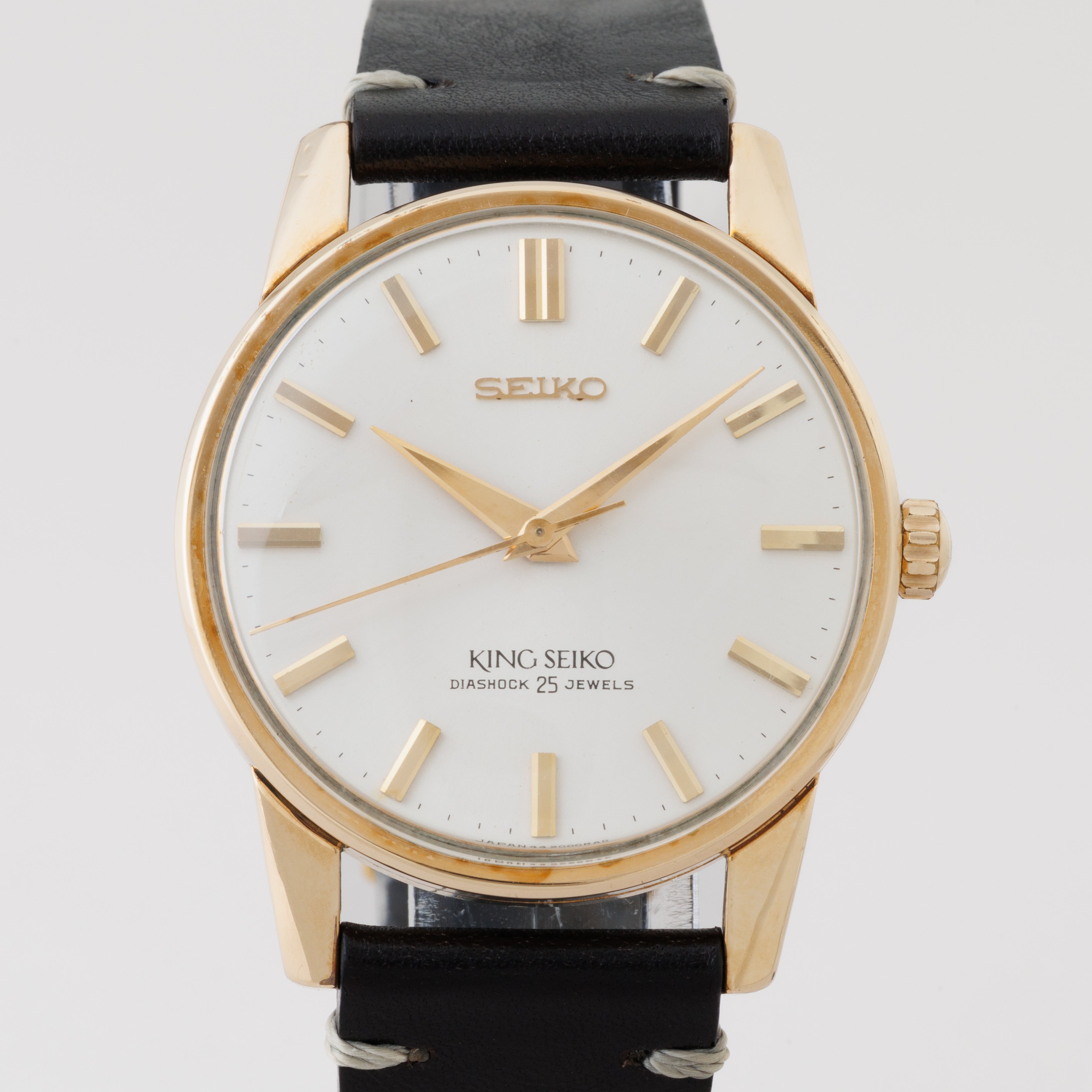 キングセイコー 1964年製 AGFケース Ref.44‐2000 盾メダリオン ロービート手巻きノンデイト 44KS