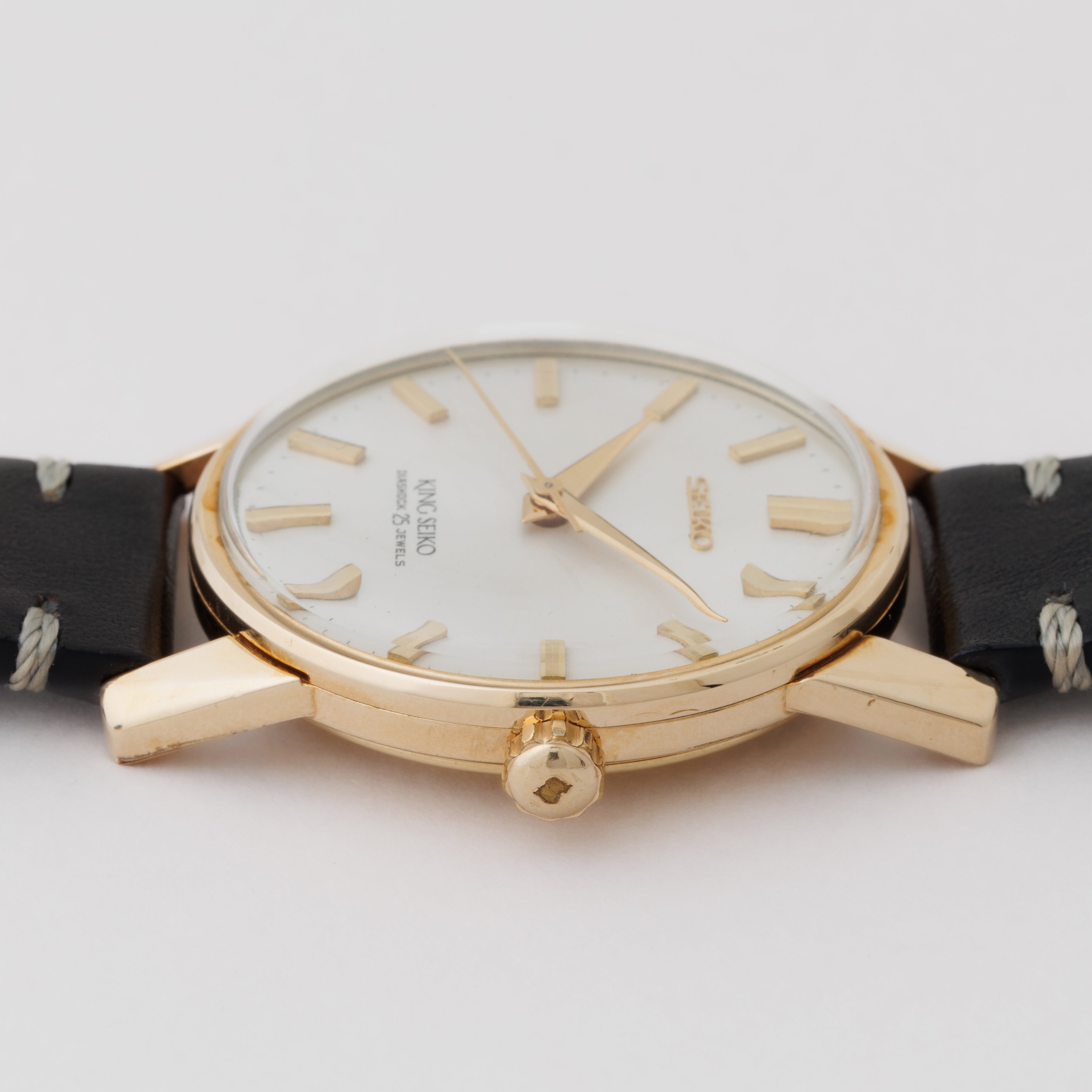 キングセイコー 1964年製 AGFケース Ref.44‐2000 盾メダリオン ロービート手巻きノンデイト 44KS