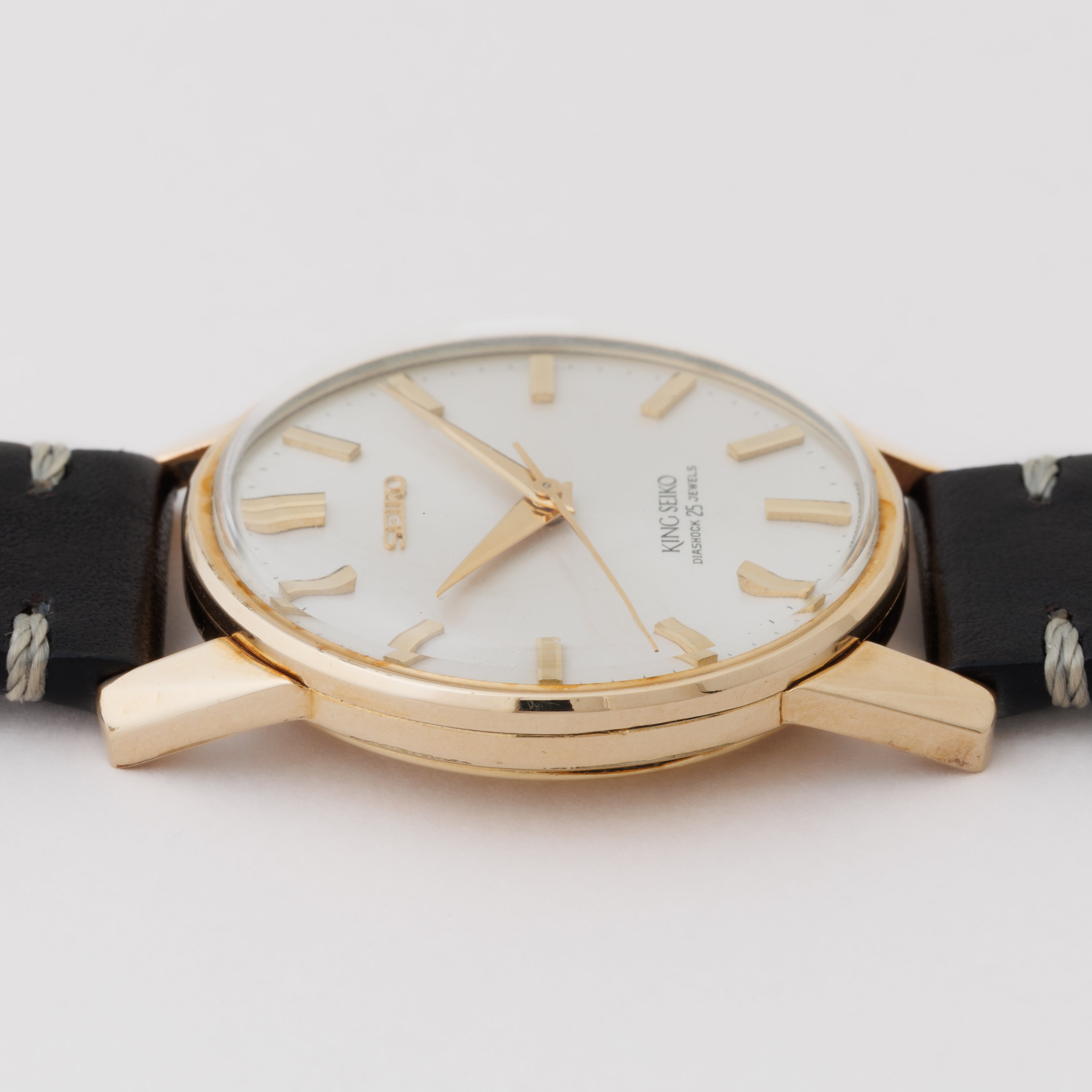 キングセイコー 1964年製 AGFケース Ref.44‐2000 盾メダリオン ロービート手巻きノンデイト 44KS