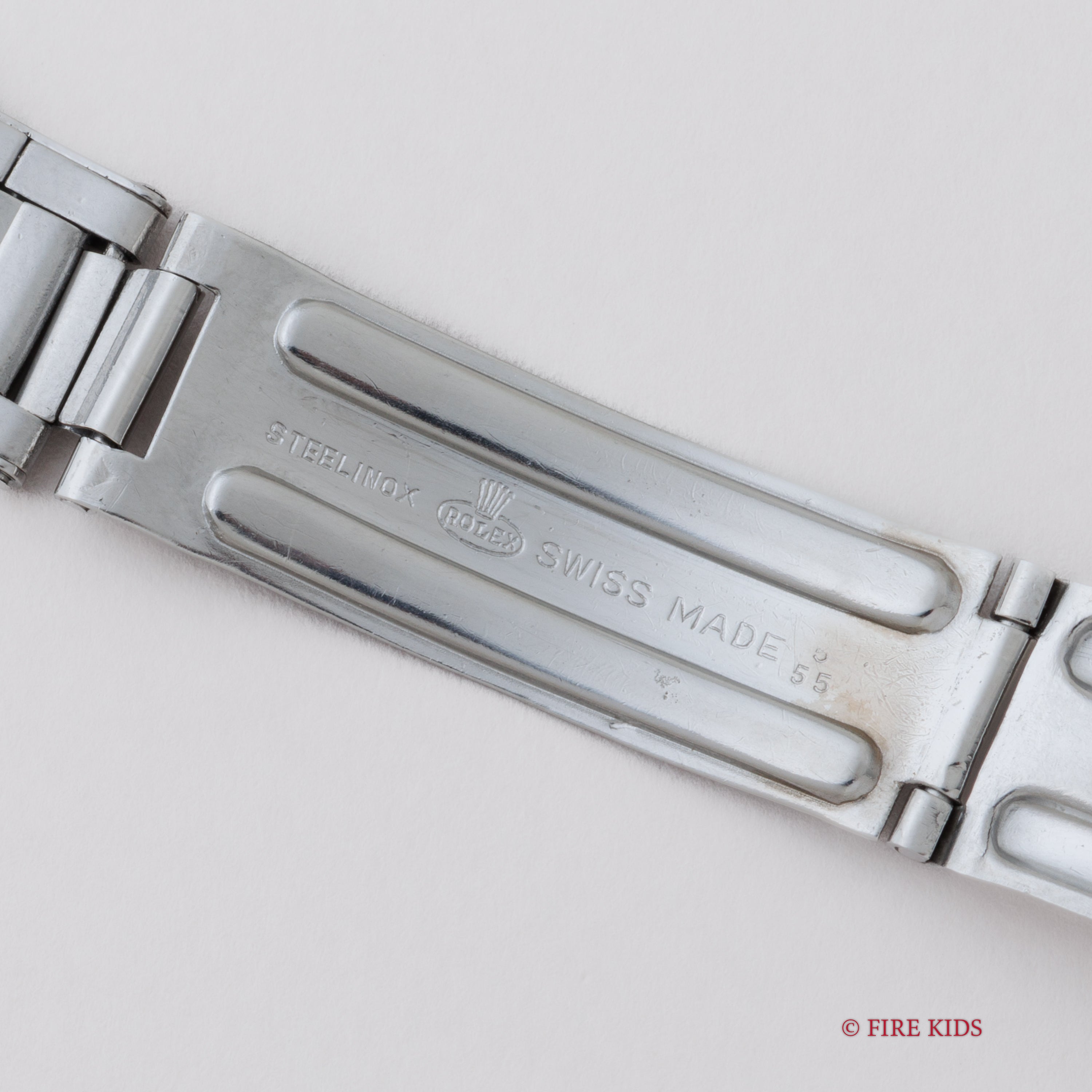ロレックス オイスターデイト 1957年製 Ref.6494 手巻き 赤黒カレンダー リベットブレス