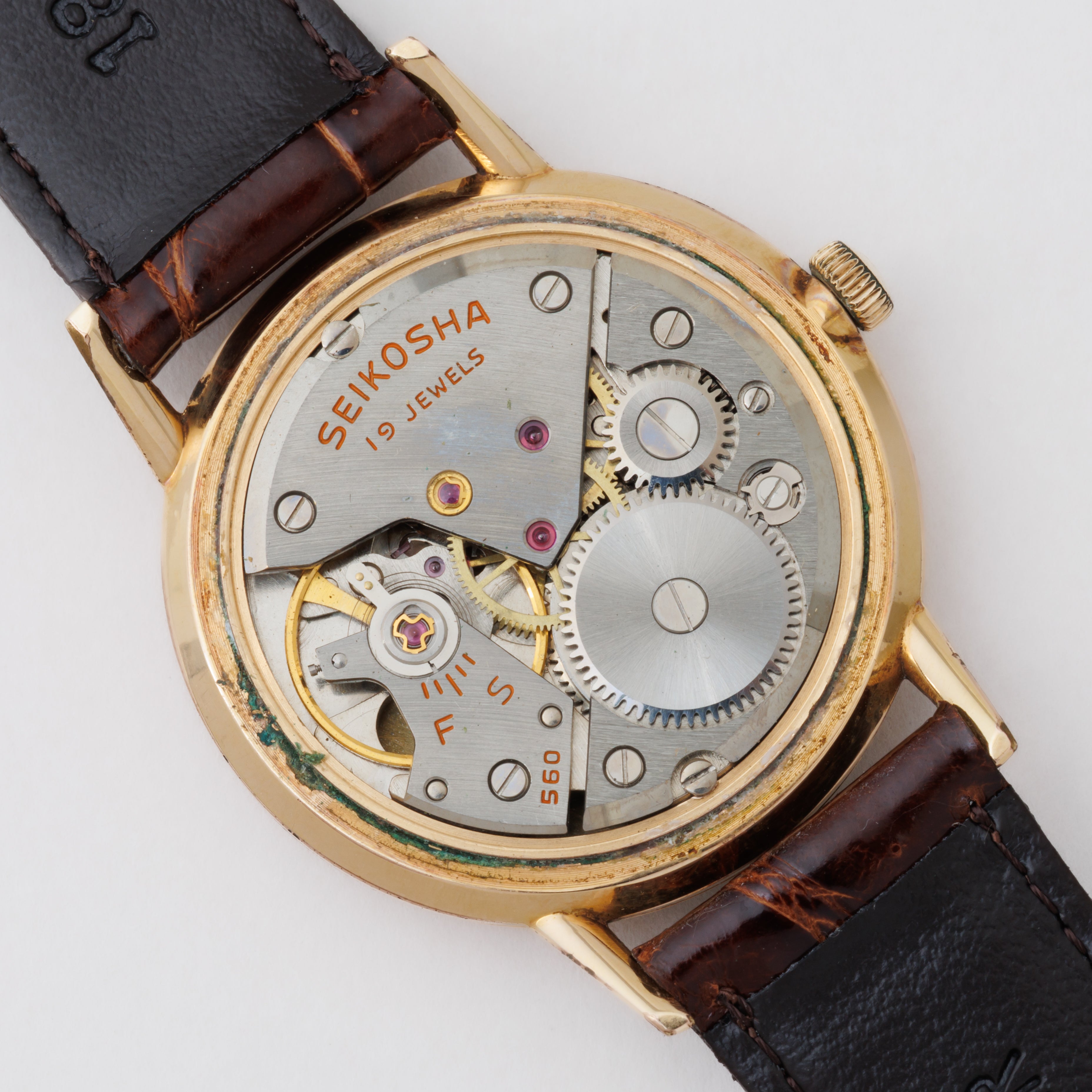セイコー クラウン 手巻き 1960年製 Ref.15002 EGP レコード文字盤
