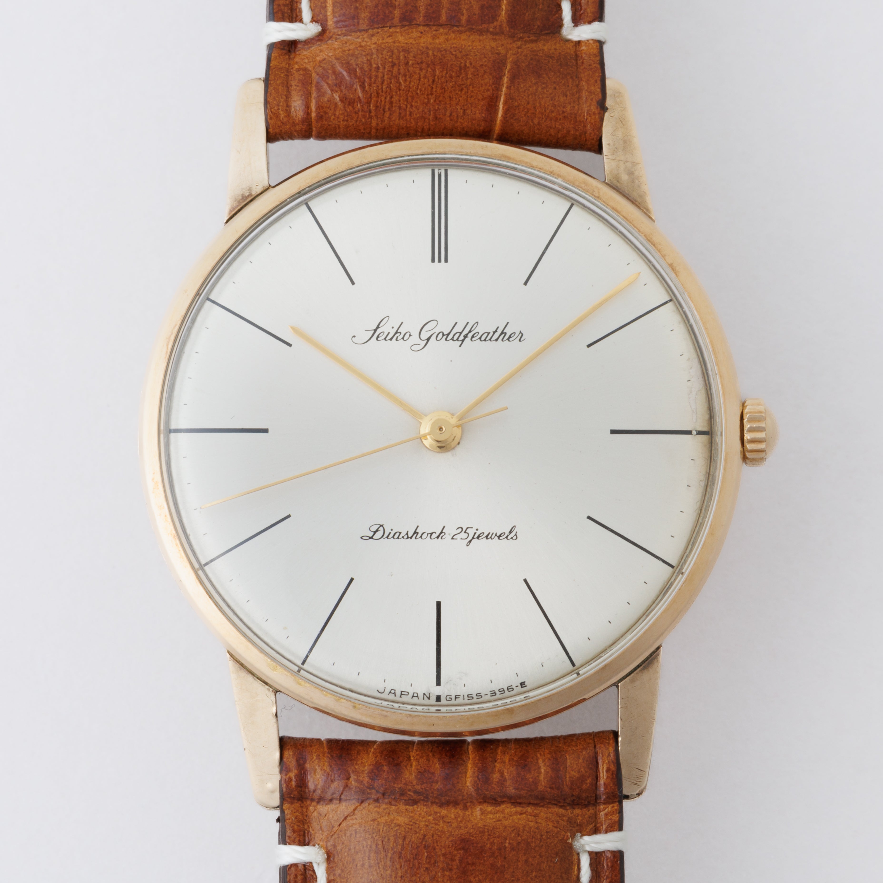 セイコー ゴールドフェザー 手巻き 1965年製 Ref.15008 14金金張りケース　
