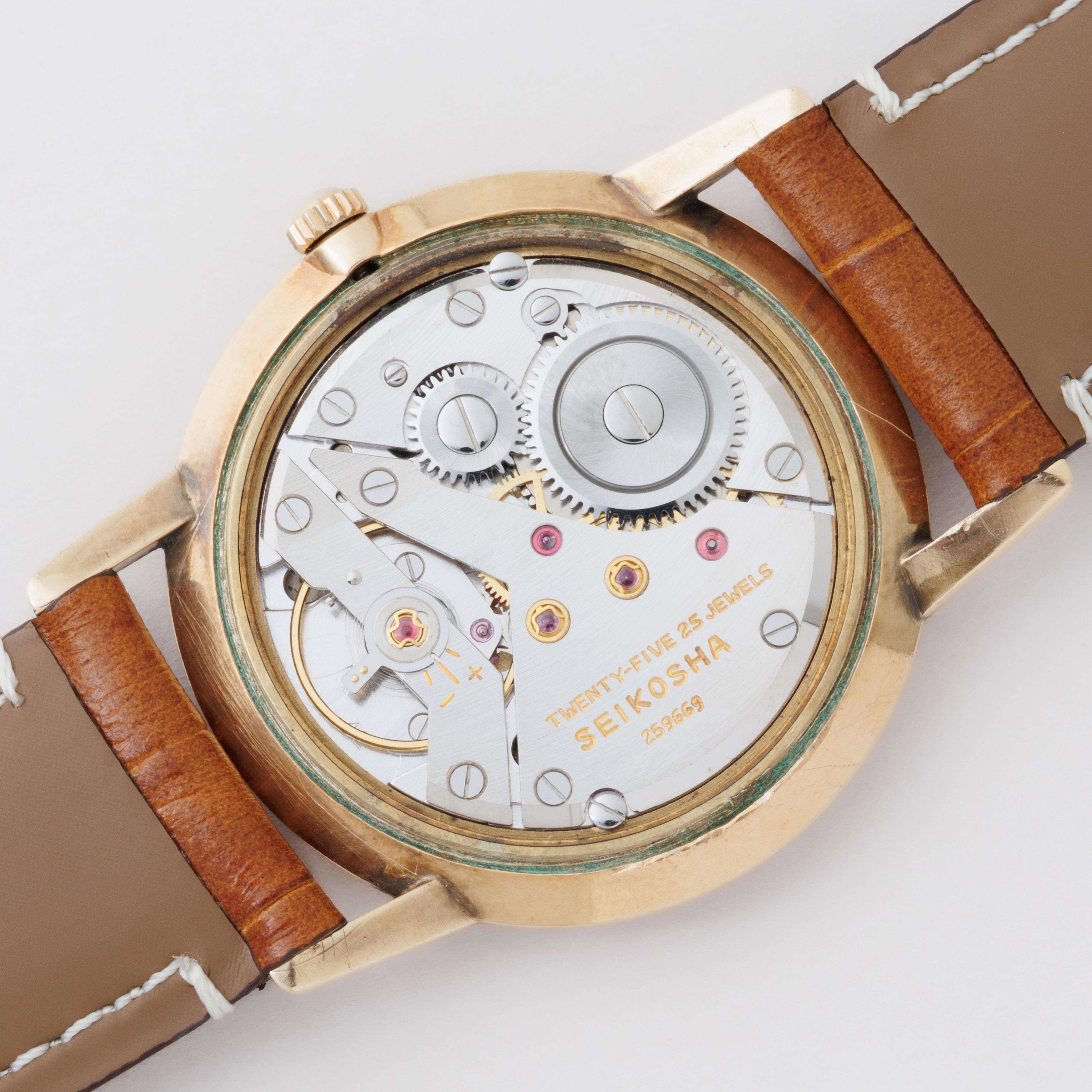 セイコー ゴールドフェザー 手巻き 1965年製 Ref.15008 14金金張りケース　