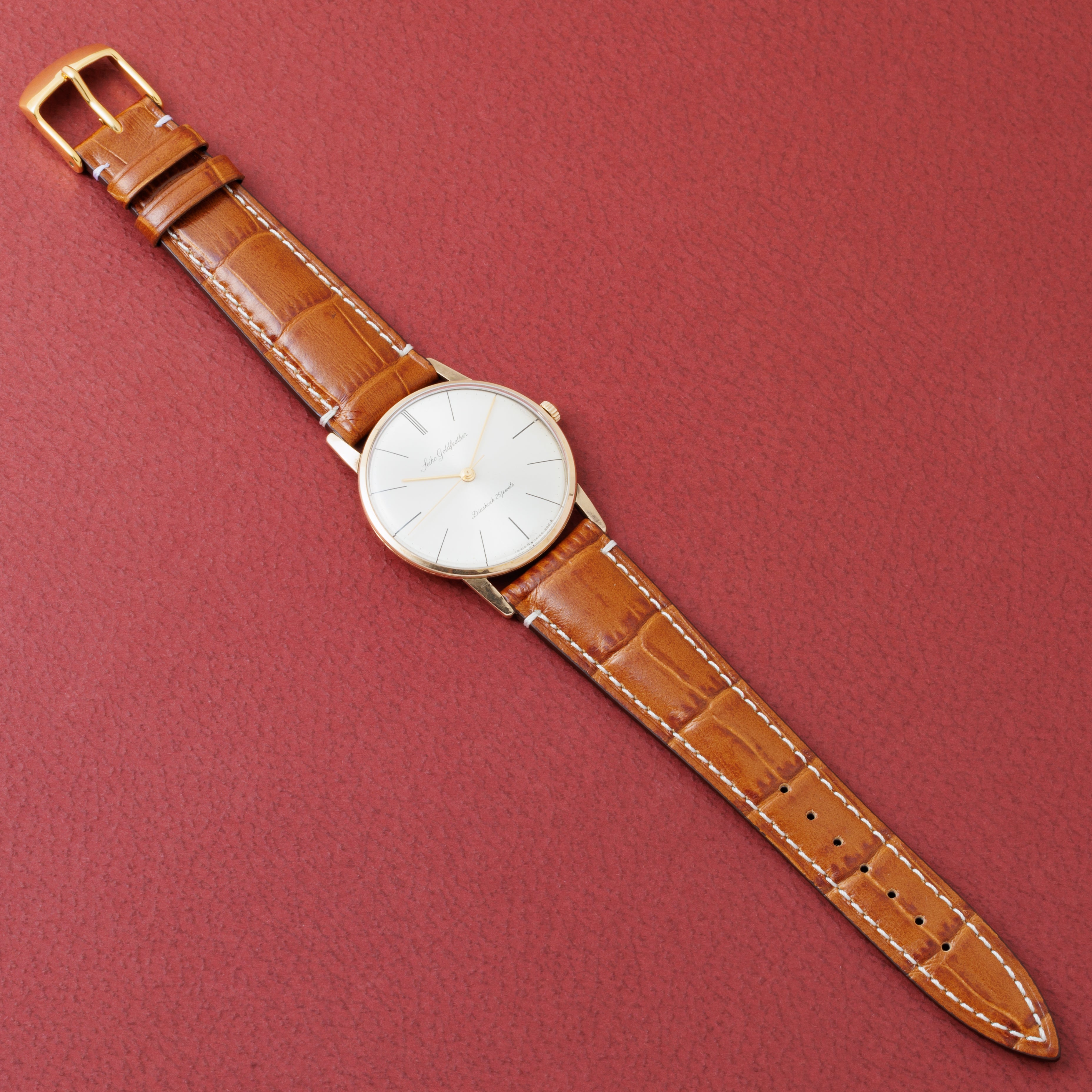セイコー ゴールドフェザー 手巻き 1965年製 Ref.15008 14金金張りケース　