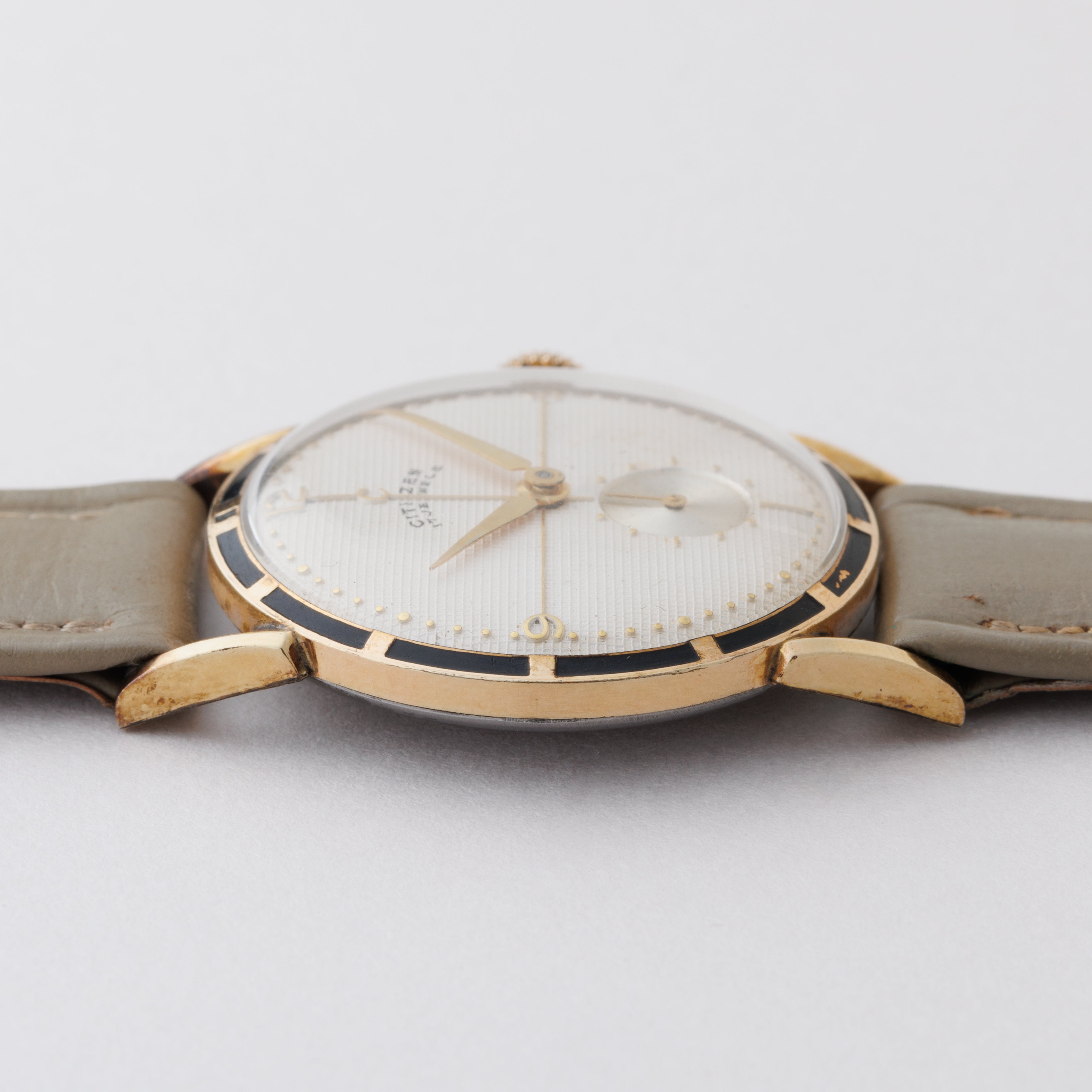シチズン スモールセコンド 1951年製 14K金張り 純正革ベルト、純正尾錠付き