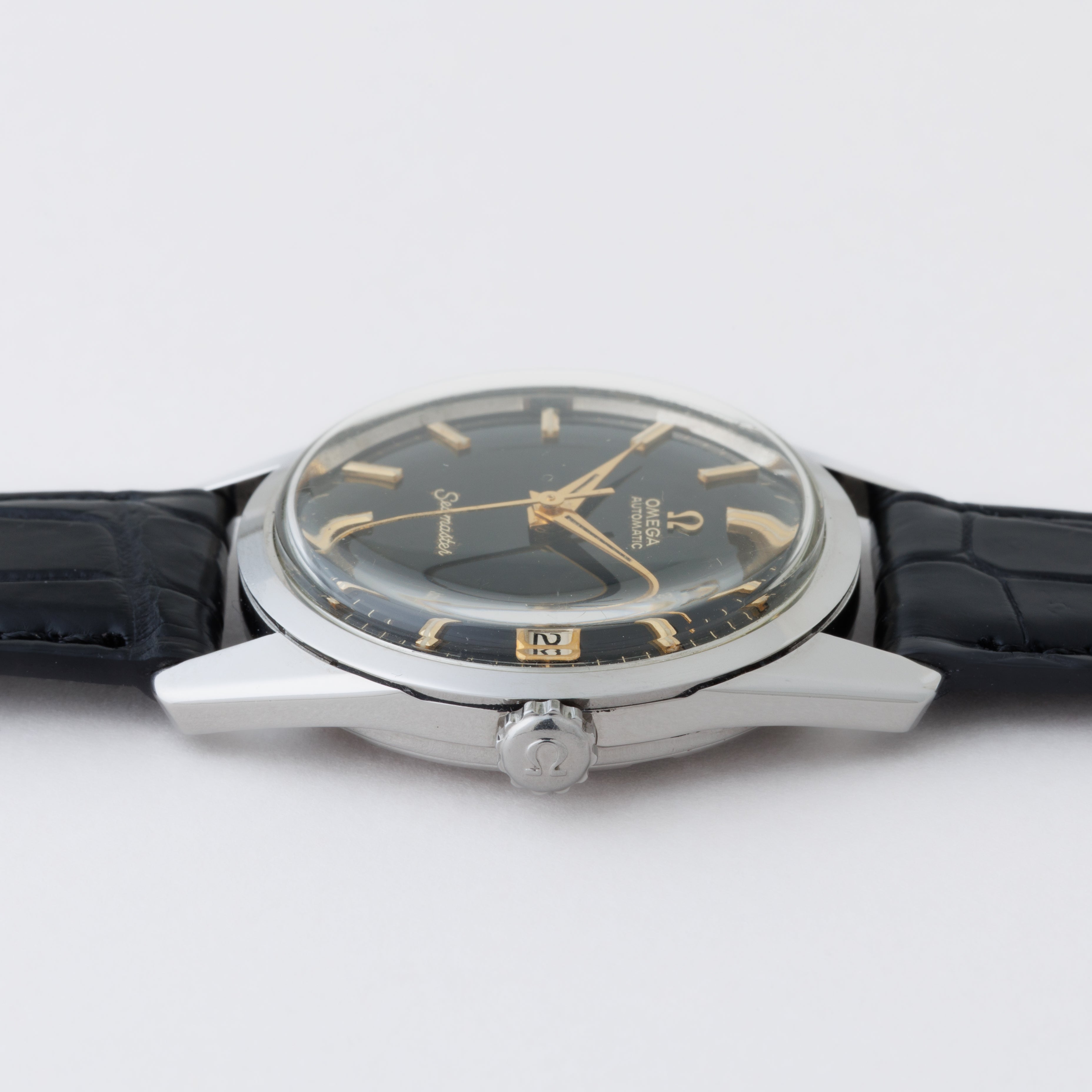 OMEGA 自動巻き 時計 ブラックダイヤル 1950's オメガ ブラックダイヤル 9KYG Cal.266 | ichigo_ichie