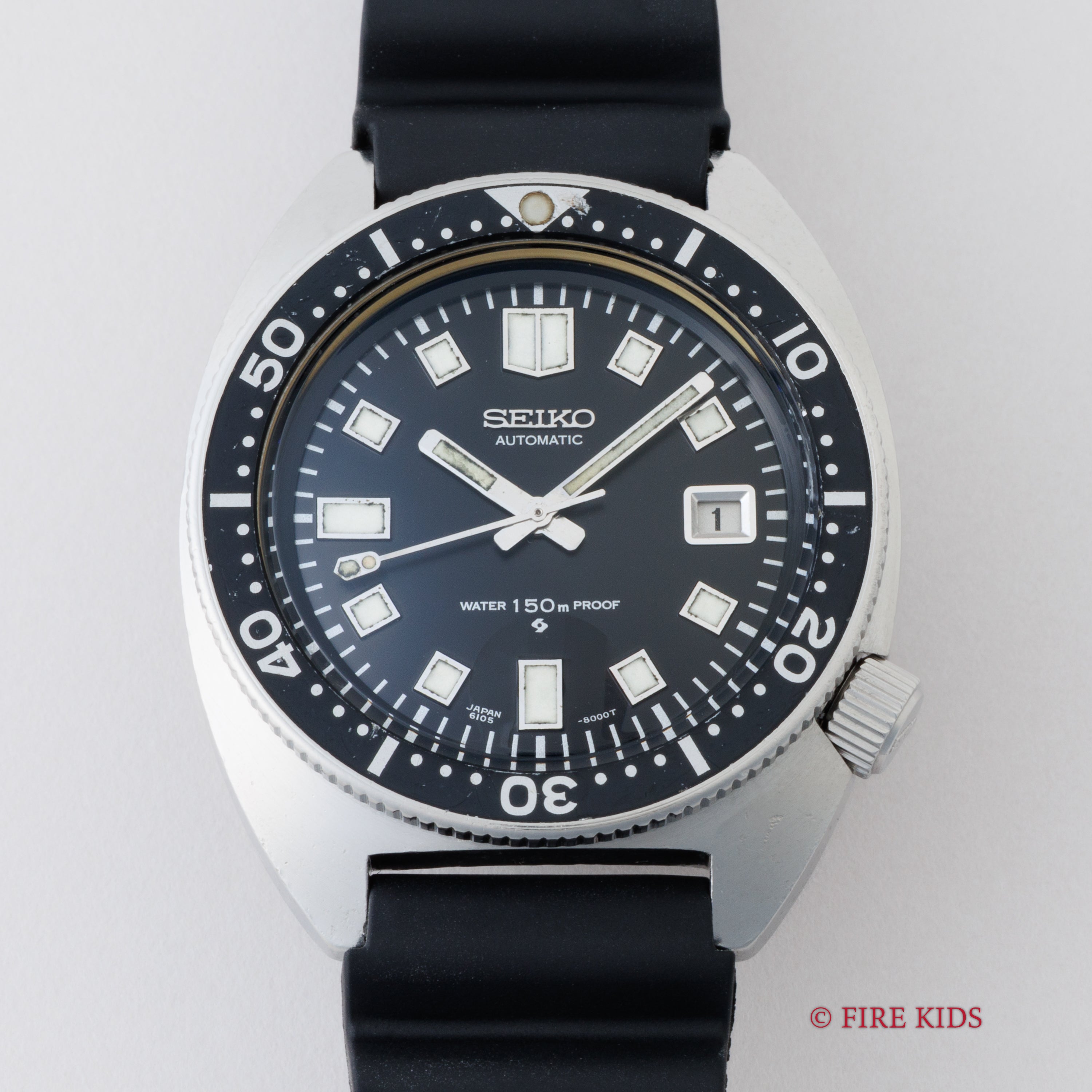 セイコー 150mダイバーセカンドモデル前期型 1968年製 Ref.6105-8000