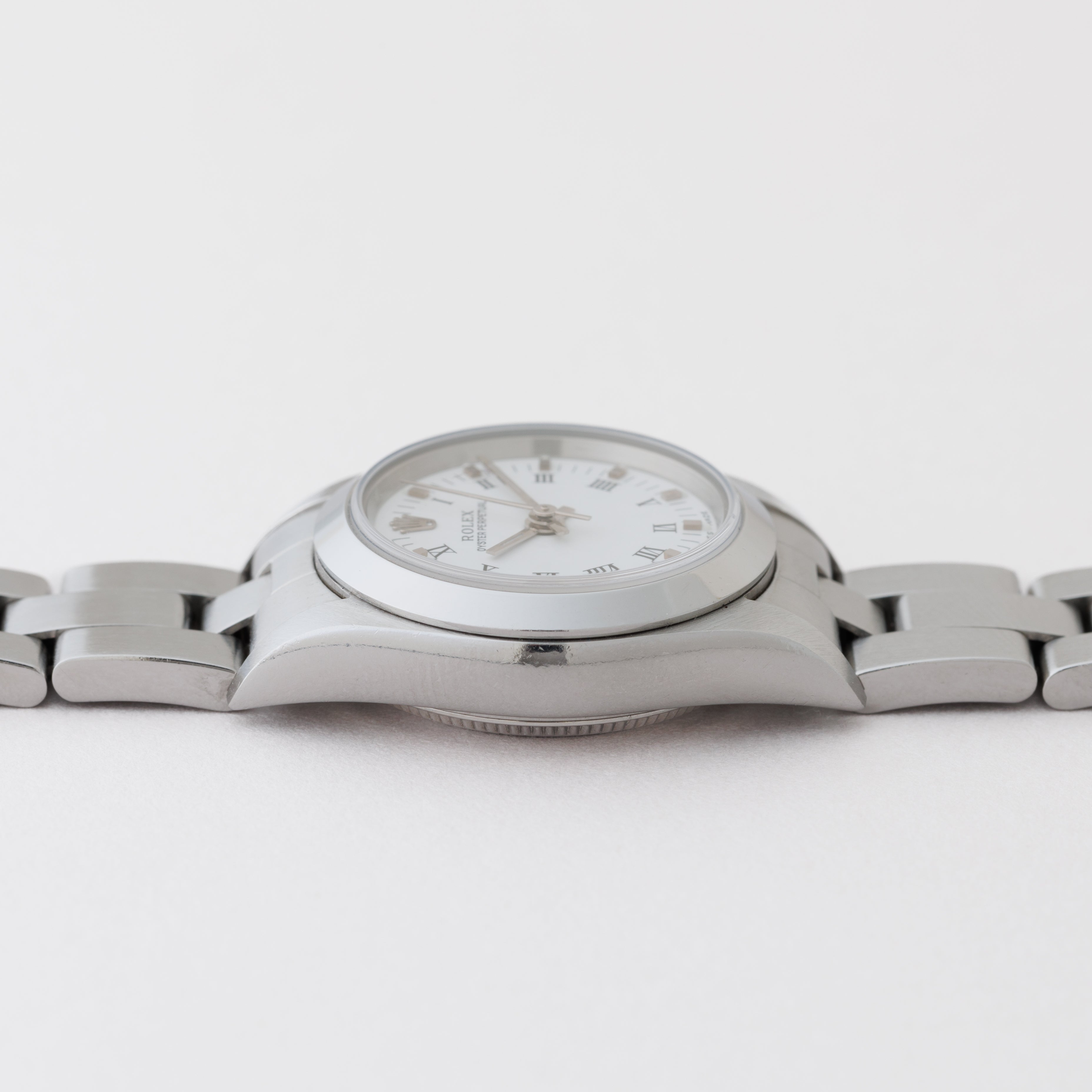 OH済 ROLEX オイスターパーペチュアル レディース 76080 ローマン ロレックス レディース オイスターパーペチュアル 2004年製 Ref