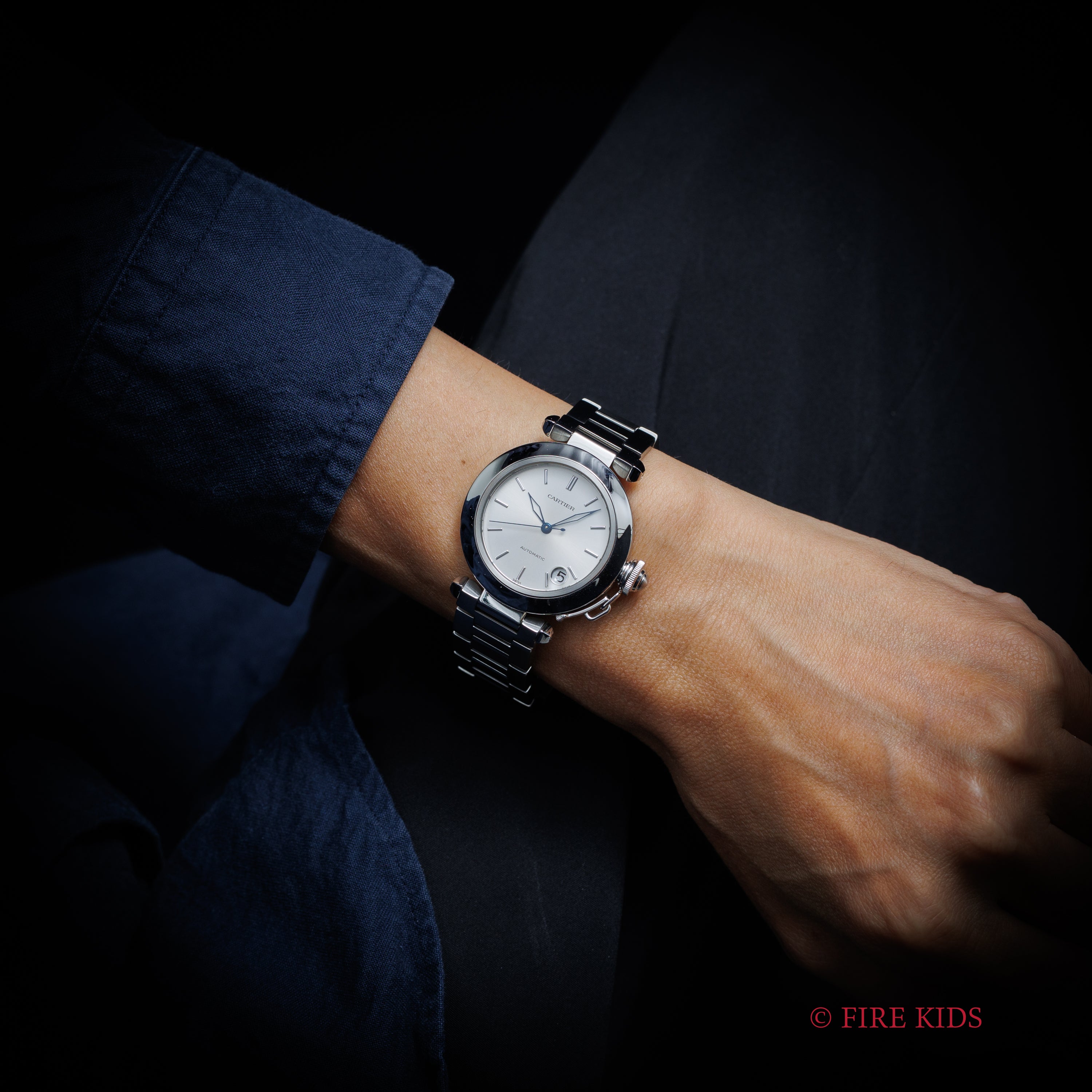 Cartier カルティエ　パシャ　C 自動巻き時計 シルバー Cartier パシャC 自動巻き腕時計 シルバー