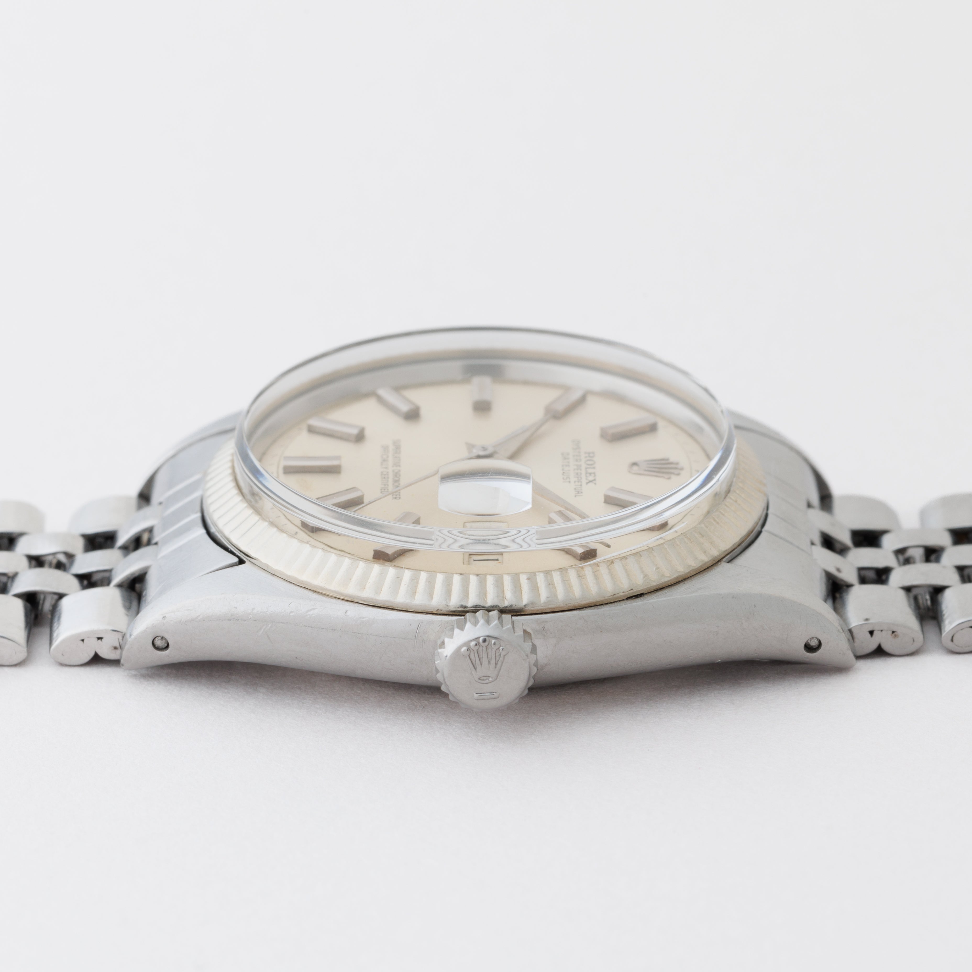 ロレックス デイトジャスト 1959年製 Ref.6605 シルバーダイヤル ドーフィンハンド 純正ジュビリーブレス