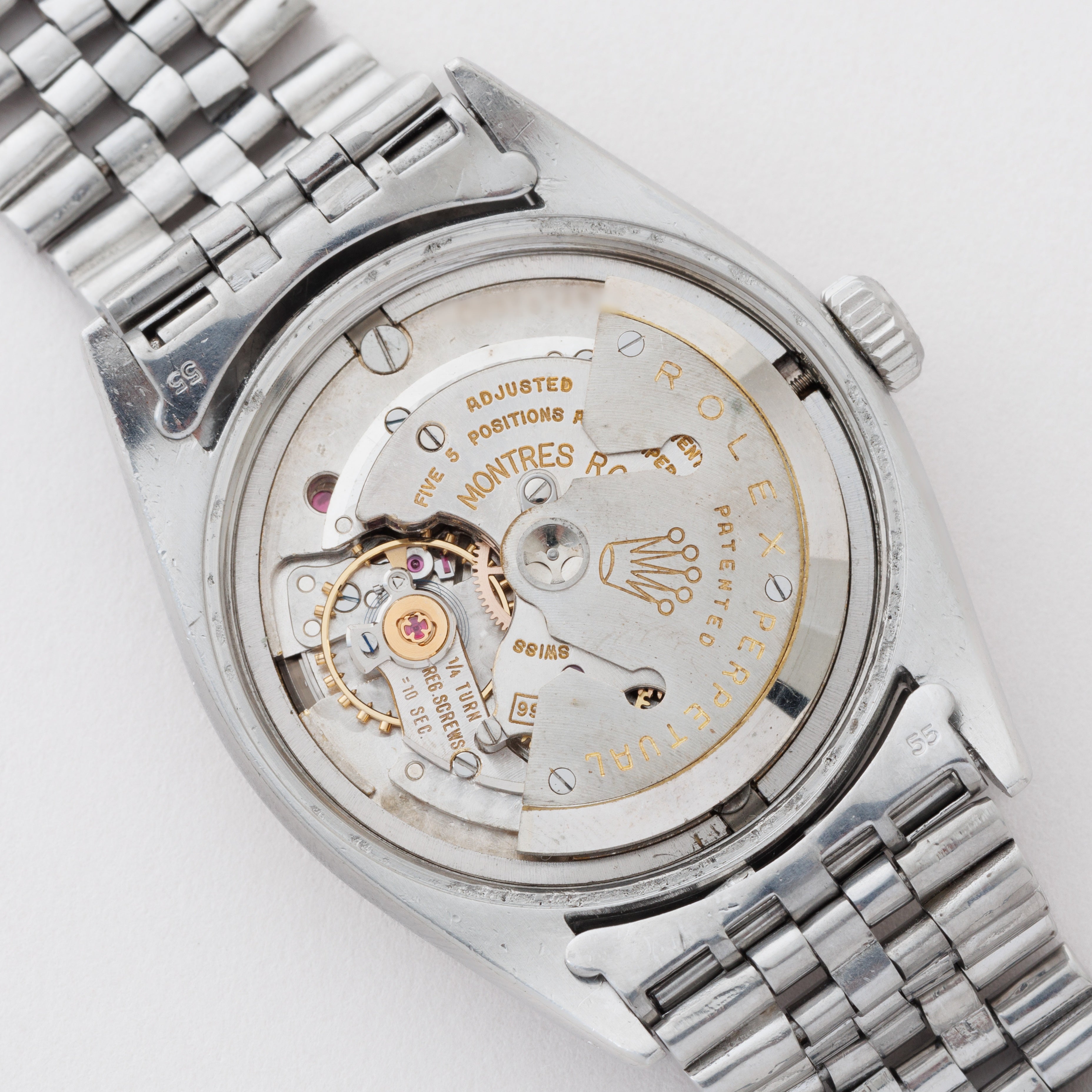 ロレックス デイトジャスト 1959年製 Ref.6605 シルバーダイヤル ドーフィンハンド 純正ジュビリーブレス