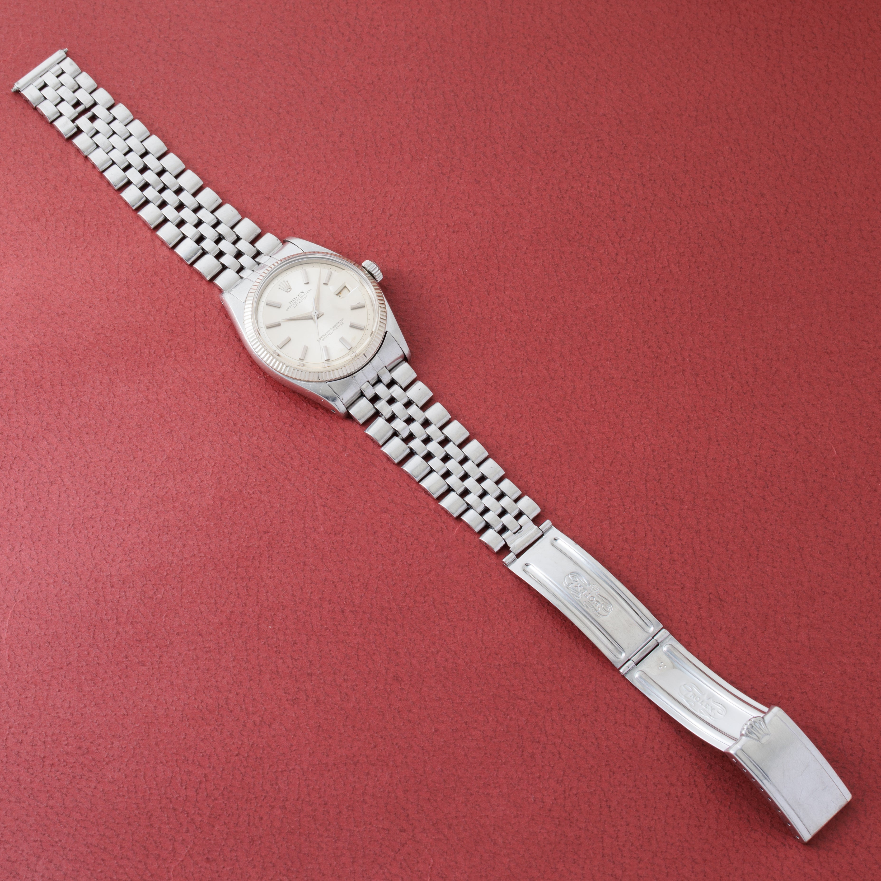 ロレックス デイトジャスト 1959年製 Ref.6605 シルバーダイヤル ドーフィンハンド 純正ジュビリーブレス