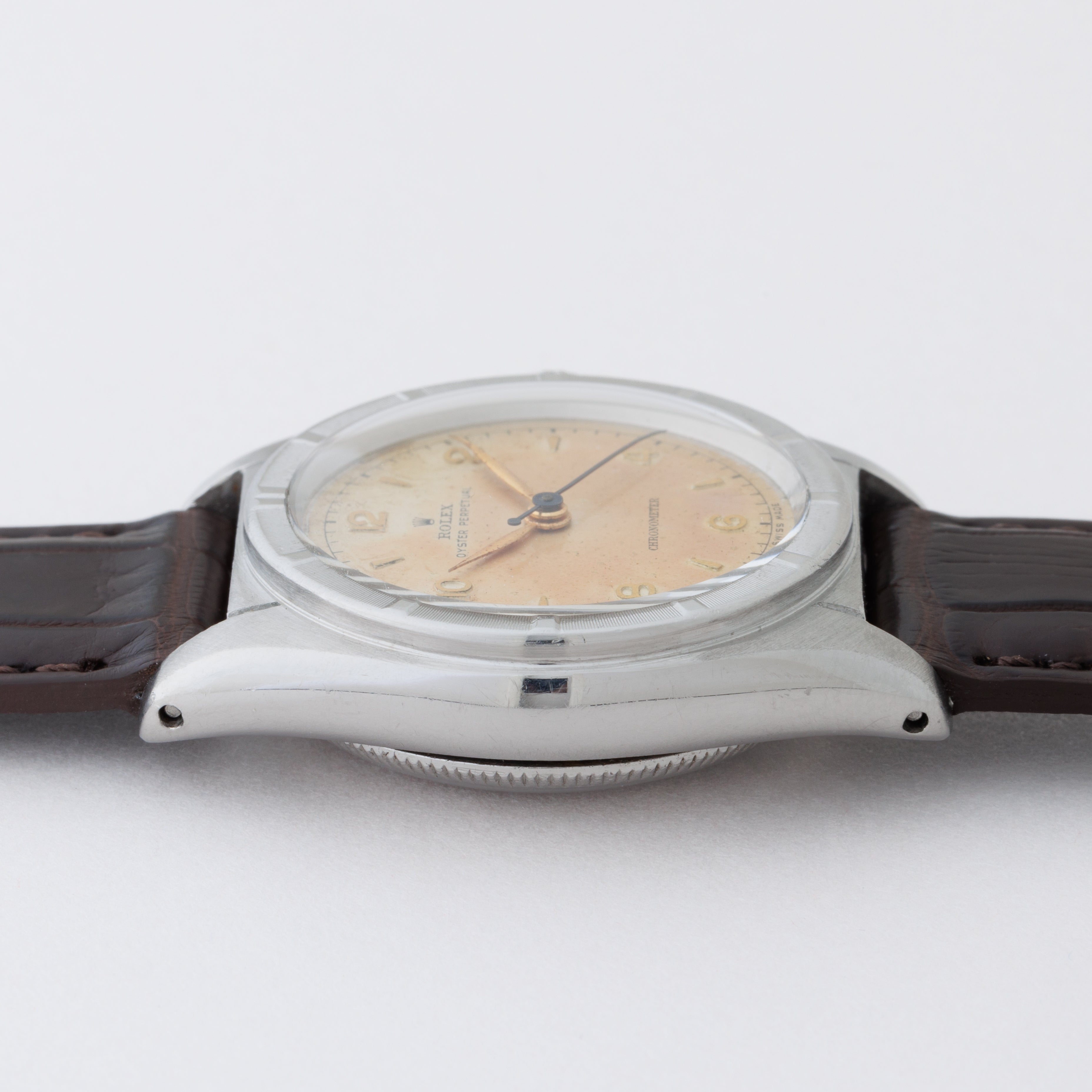 ロレックス　6015 アンティーク　ROLEX スバブルバック 純正尾錠 ロレックス バブルバック 1950年製 Ref.6015 スーパーオイスター