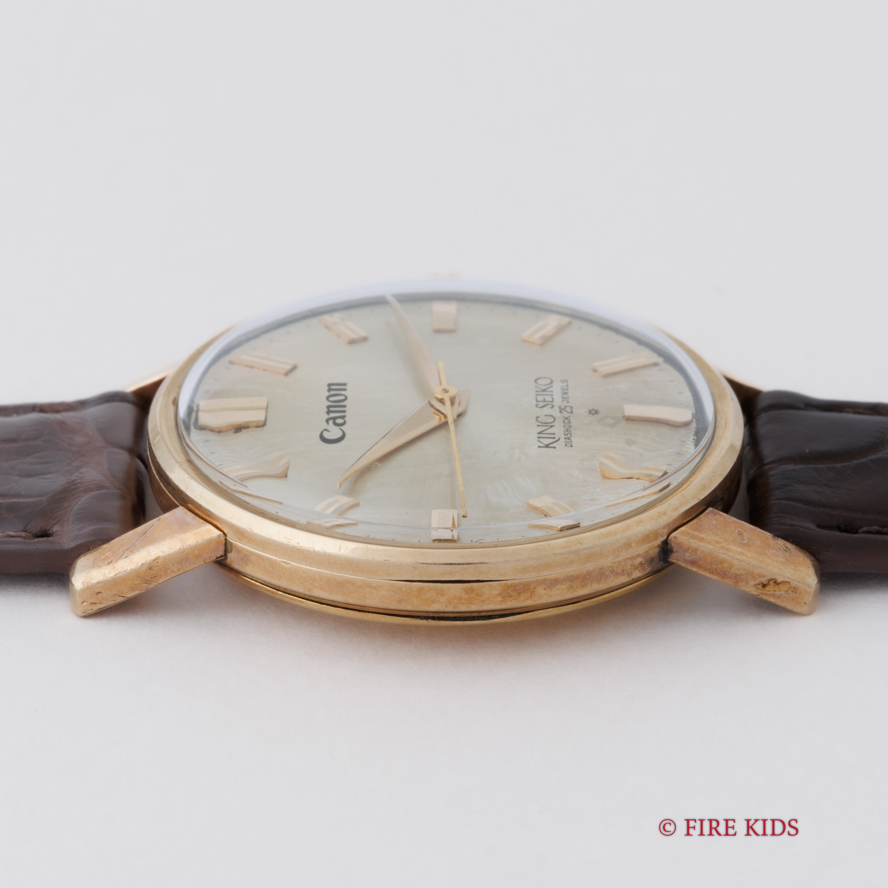 キングセイコーファーストモデル 1962年製 100ミクロン金張り Ref. J14102E SDダイヤル Canon