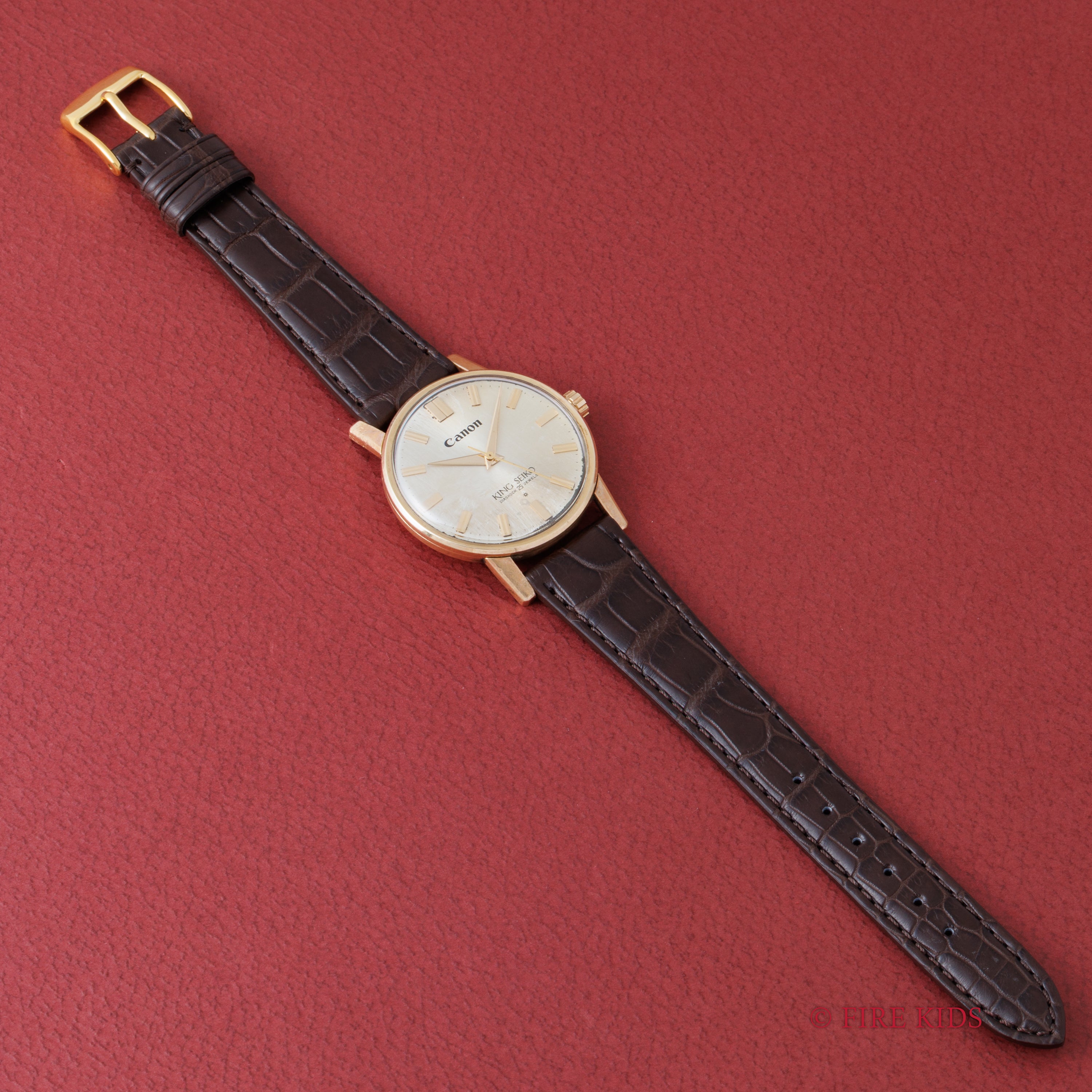 キングセイコーファーストモデル 1962年製 100ミクロン金張り Ref. J14102E SDダイヤル Canon