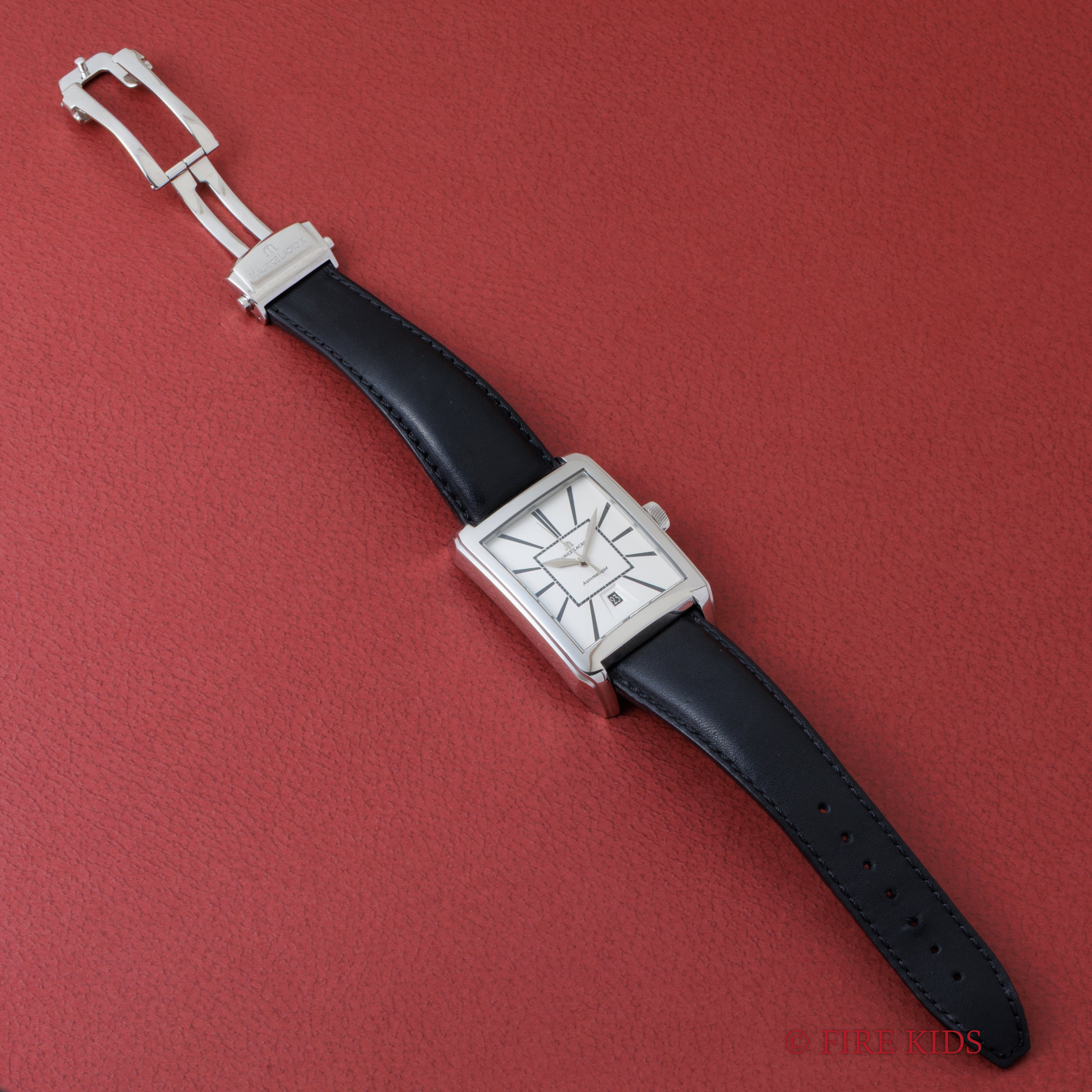 モーリス ラクロア ポントス 自動巻き 角型 裏スケルトン 2000年代製