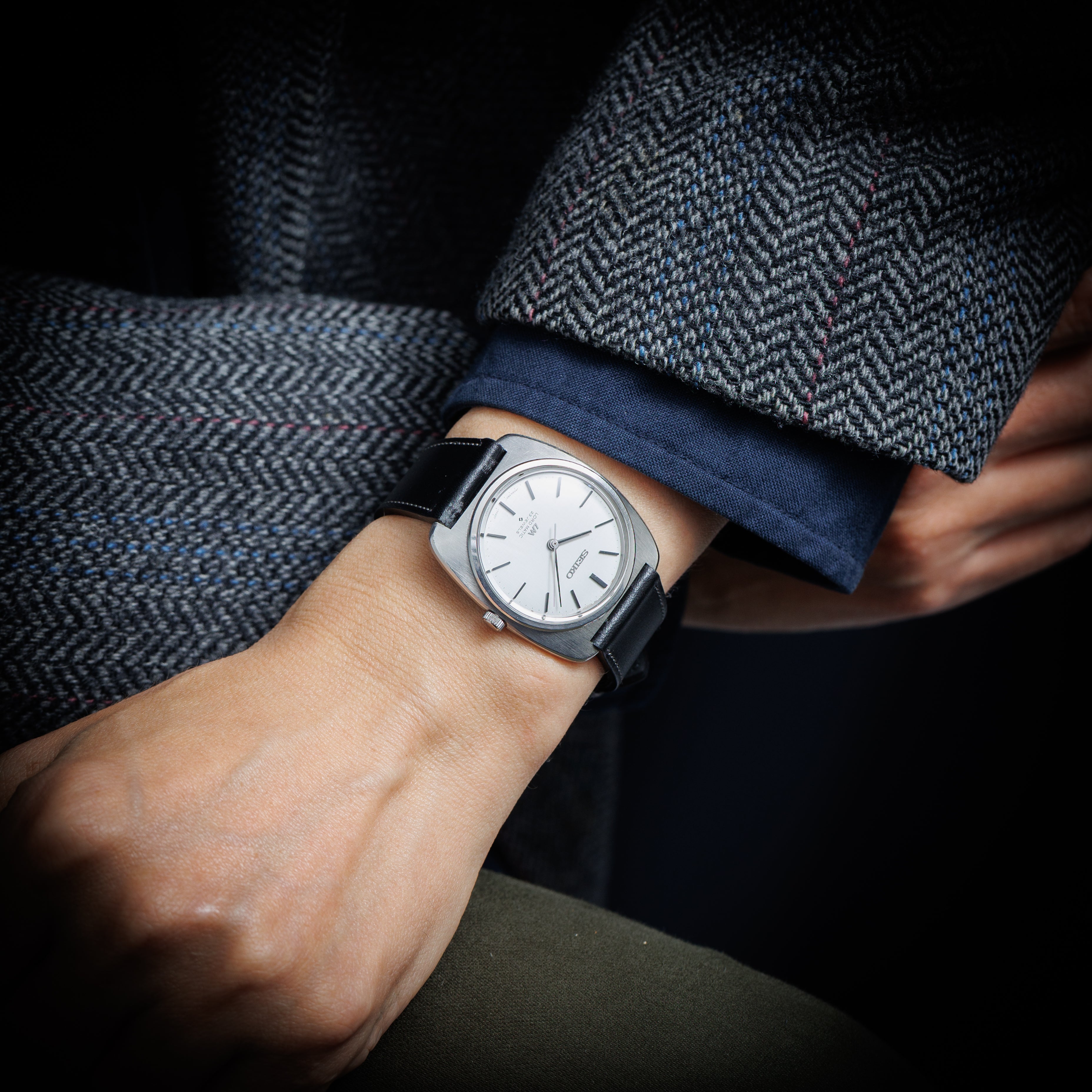 #050 OH済 SEIKO ロードマチック 絹目トノー ノンデイト 050 OH済 SEIKO ロードマチック 絹目トノー ノンデイト セイコー