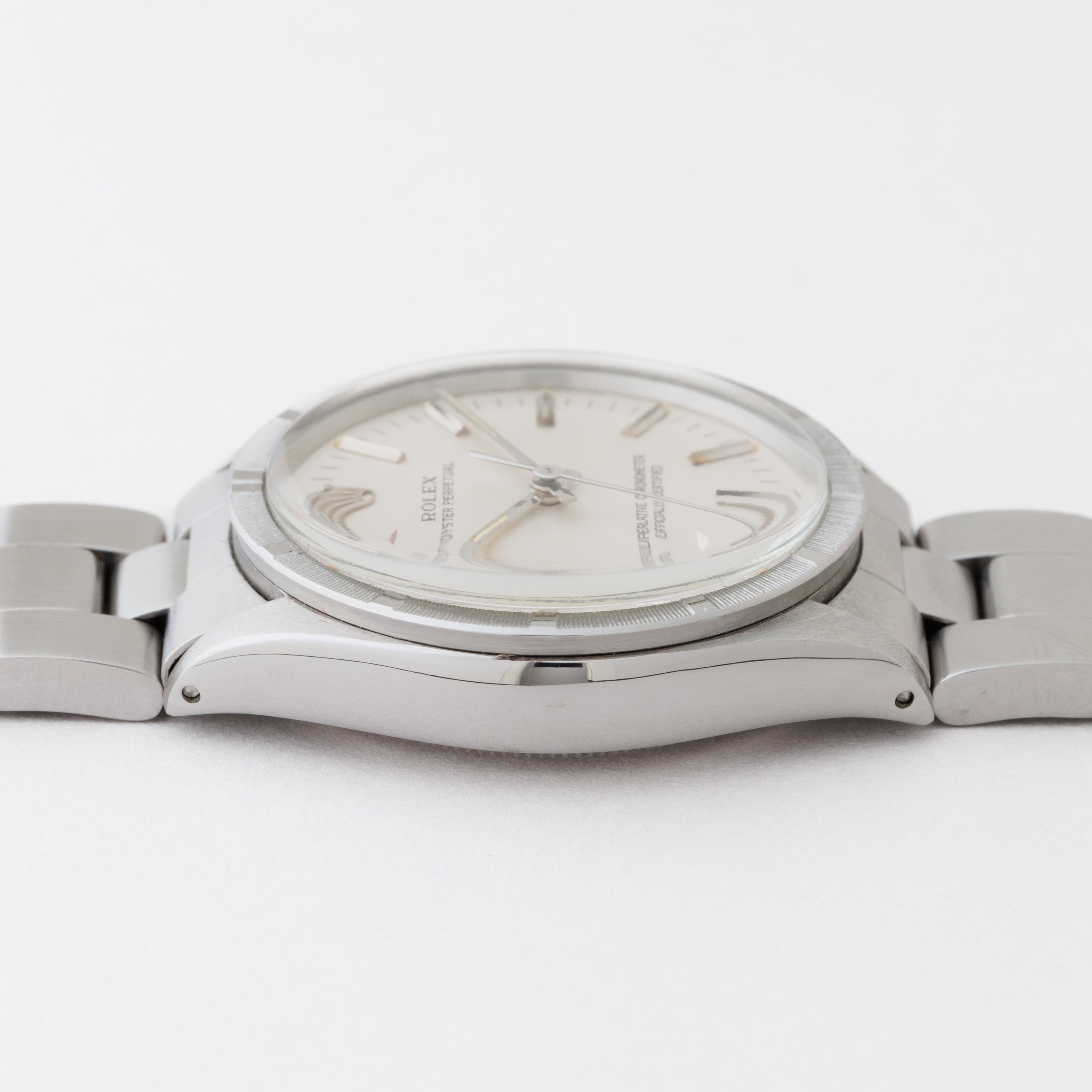 ロレックス オイスターパーペチュアル 1973年製 Ref.1007 エンジンターンドベゼル