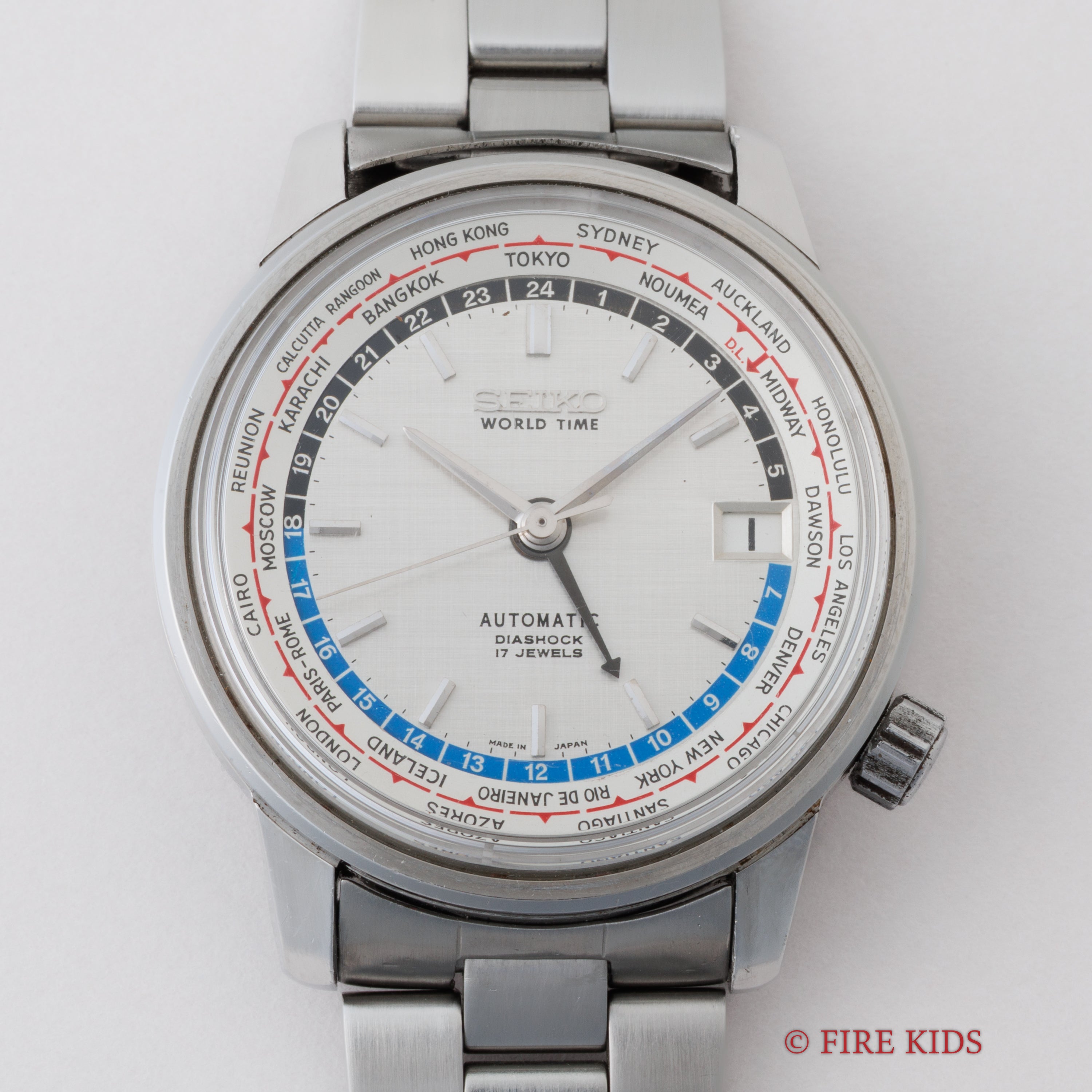 セイコー　ワールドタイム　純正　ブレス　　6217 7000 セイコー ワールドタイム 1stモデル Ref.6217-7000 1964年製