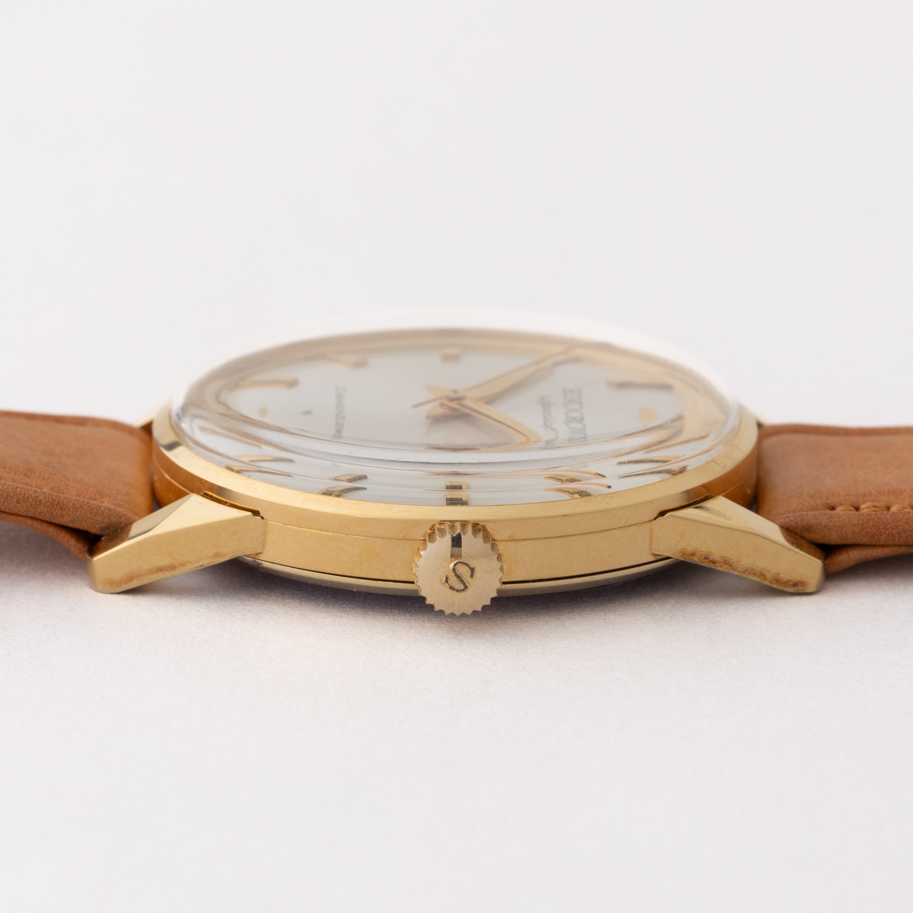 セイコー クラウンスペシャル 1965年製 金張り 手巻き Ref.J14100E 箱、タグ付き