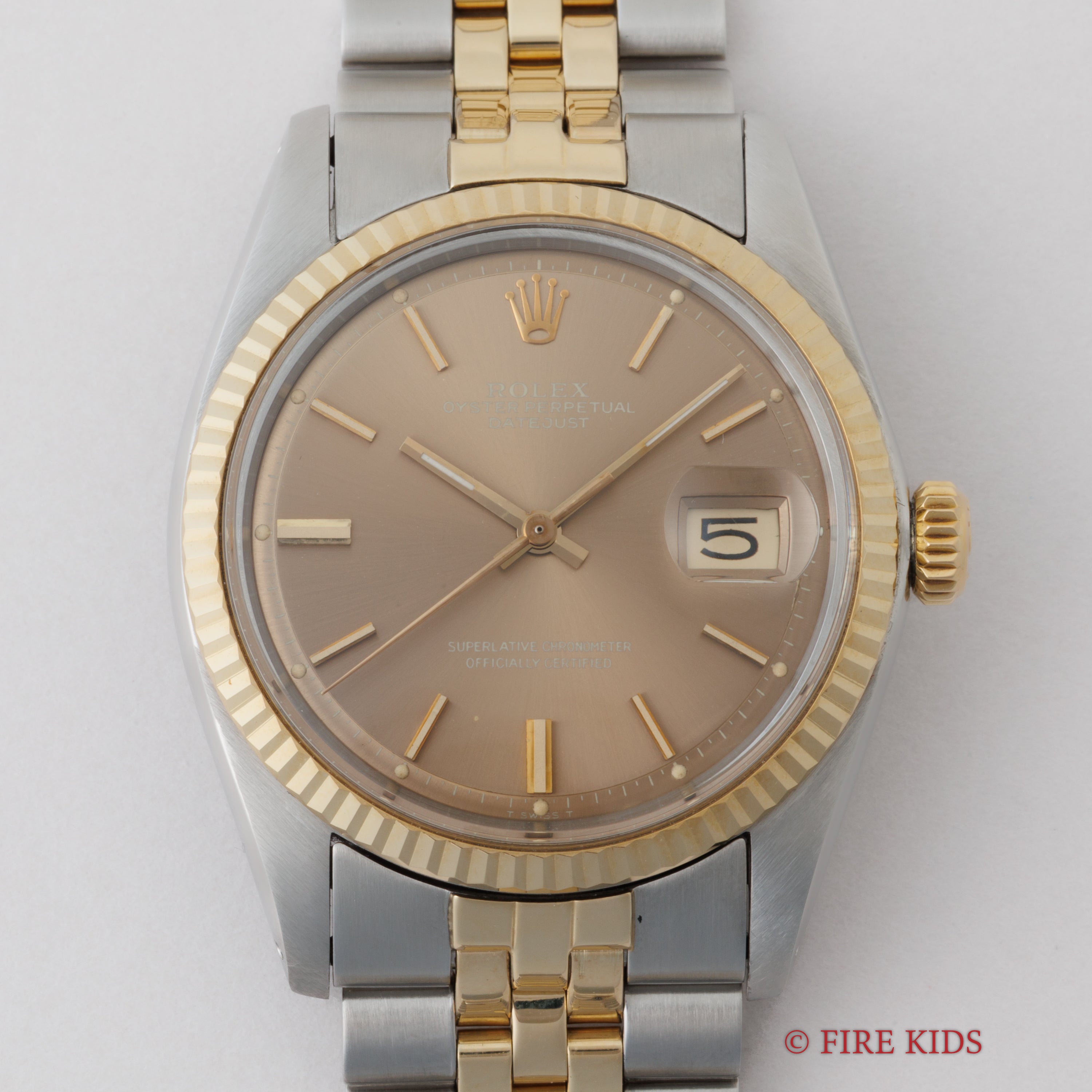 ロレックス デイトジャスト 1973年製 Ref.1601 コンビ シャンパンゴールドダイヤル