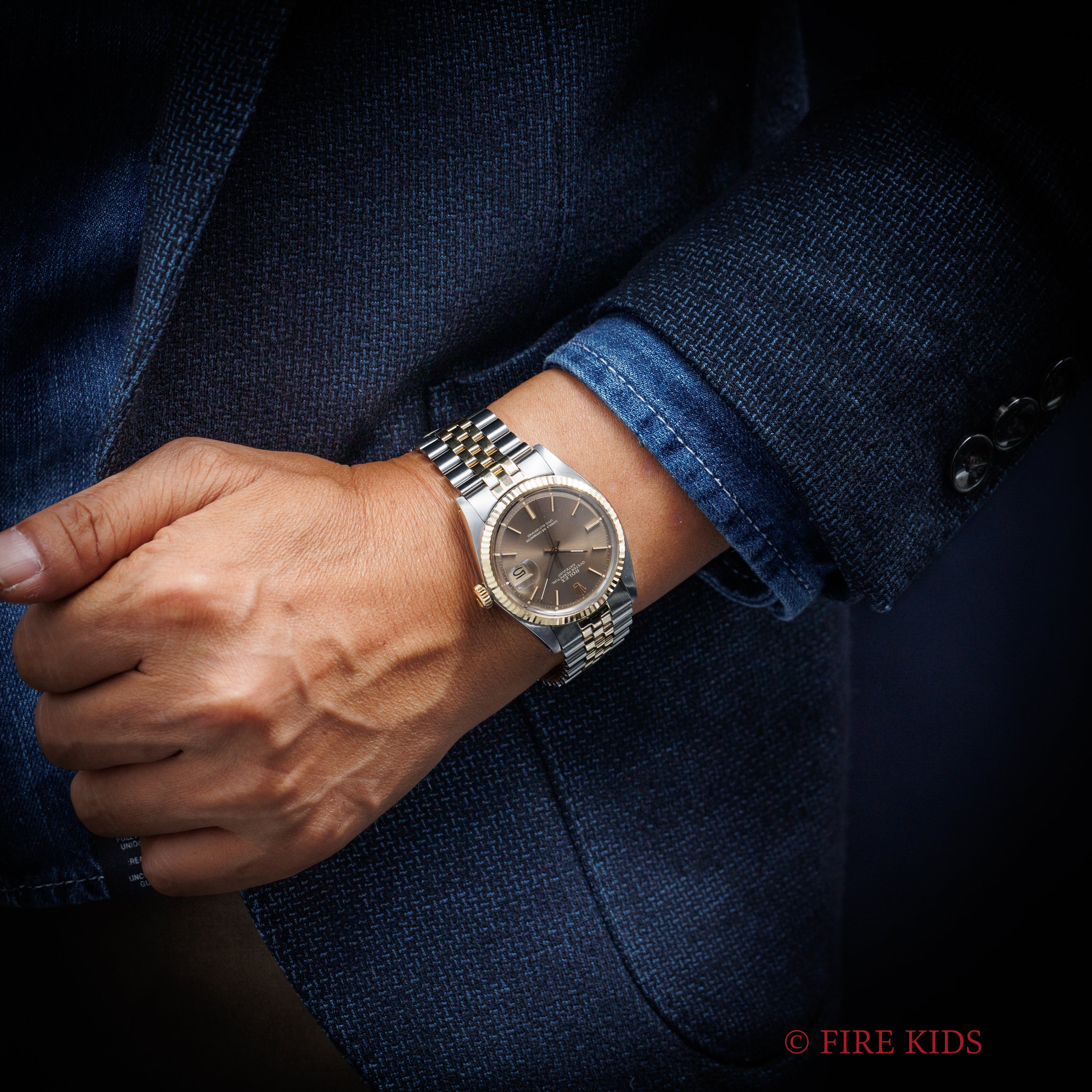 ロレックスデイトジャスト　純正コマ ROLEX コマ YG SS ジュビリーブレスロレックスコンビ デイトジャスト駒