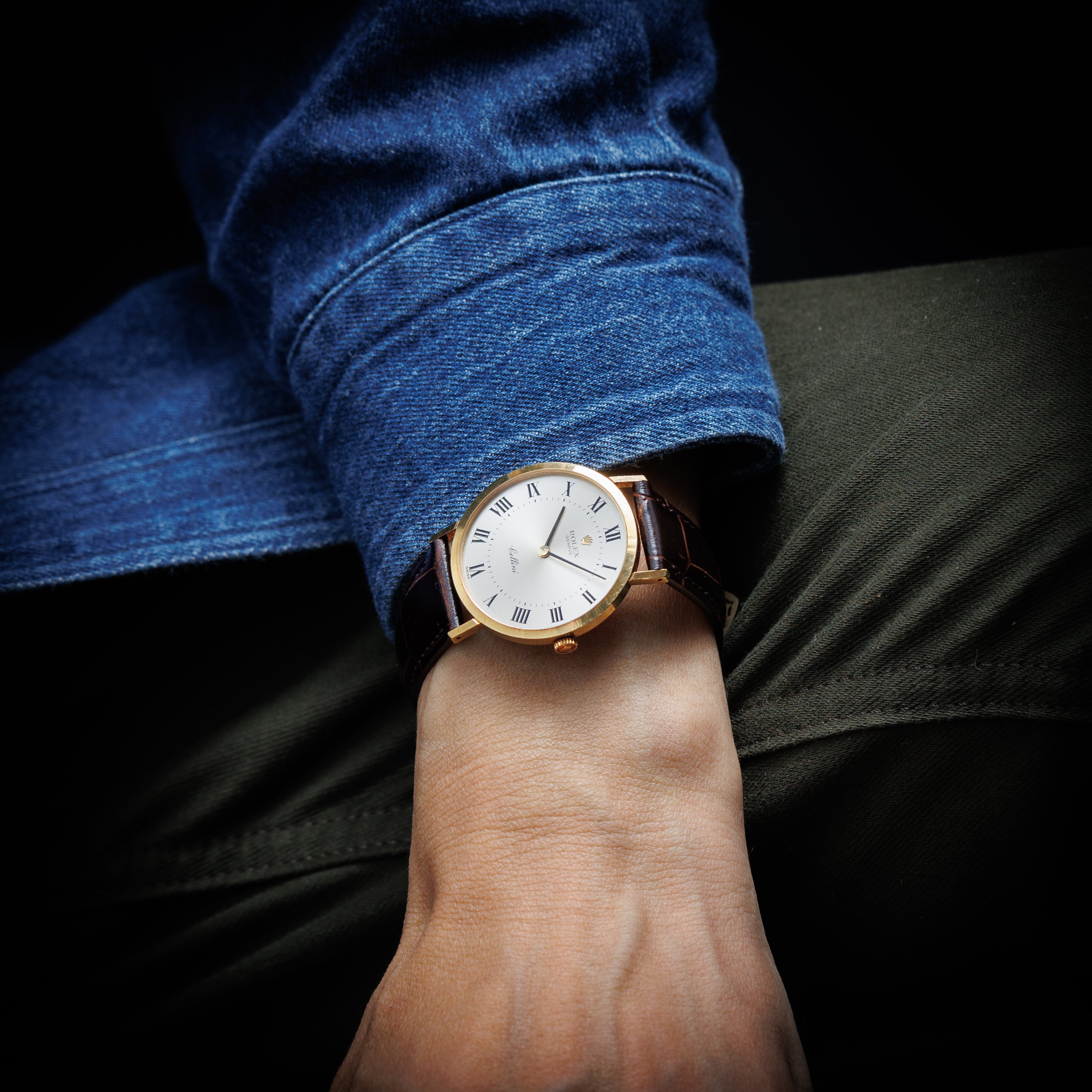 ROLEX チェリーニ ロレックス チェリーニ 1974年製 Ref.4112 18金無垢ラウンドケース