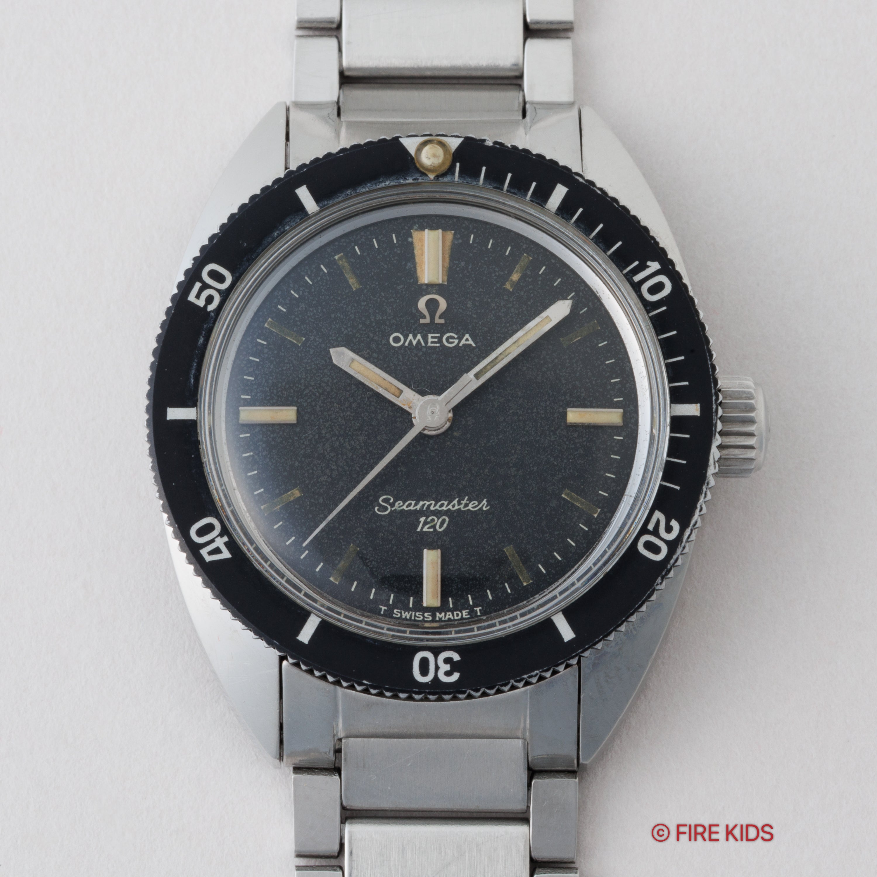 オメガ シーマスター 120 31㎜ケース 1967年製 Ref.535.007 手巻 純正キャタピラブレス付