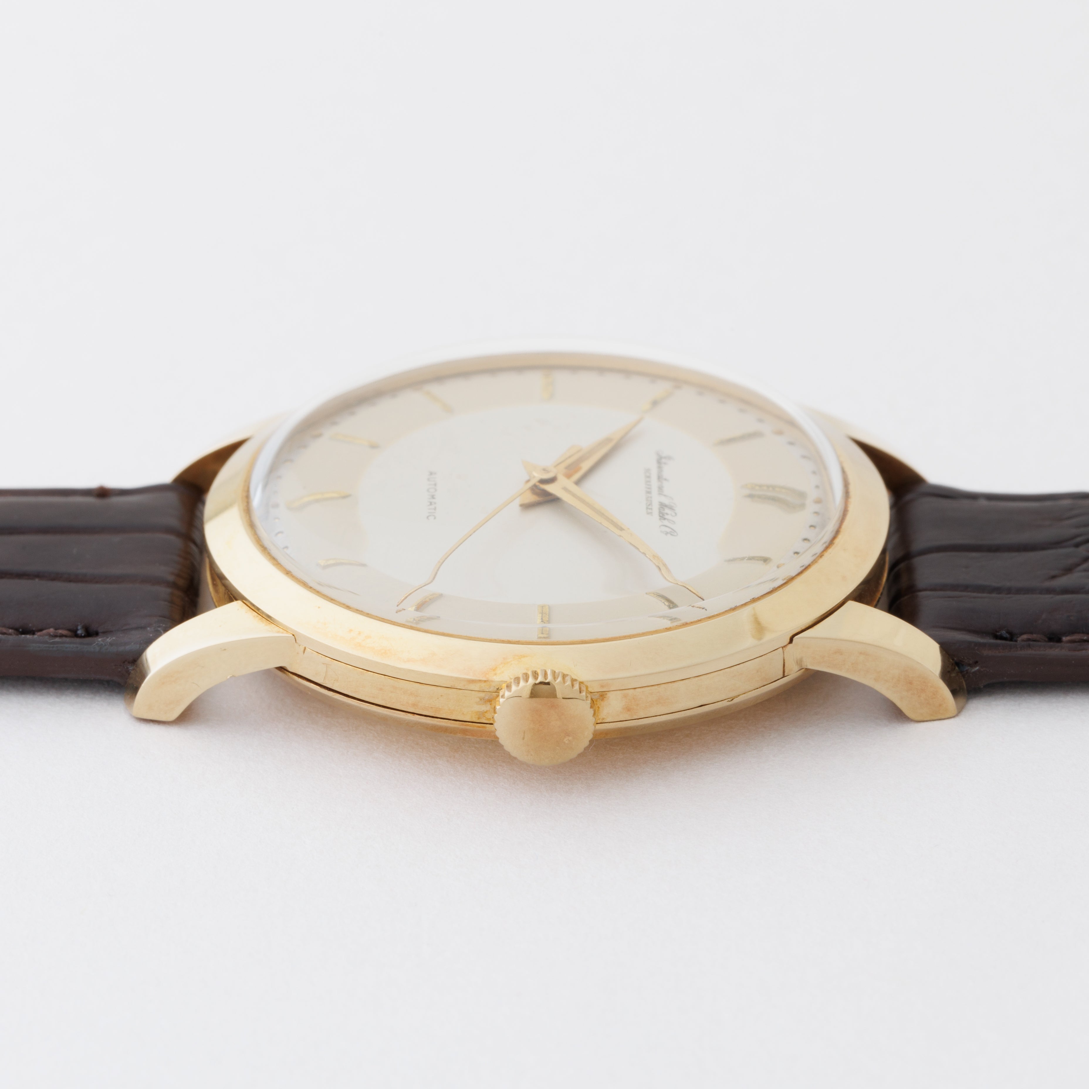 IWC 自動巻き ゴールドケース 時計 IWC 18金無垢ラウンドケース 1960年製（昭和35年製） ペラトン式自動