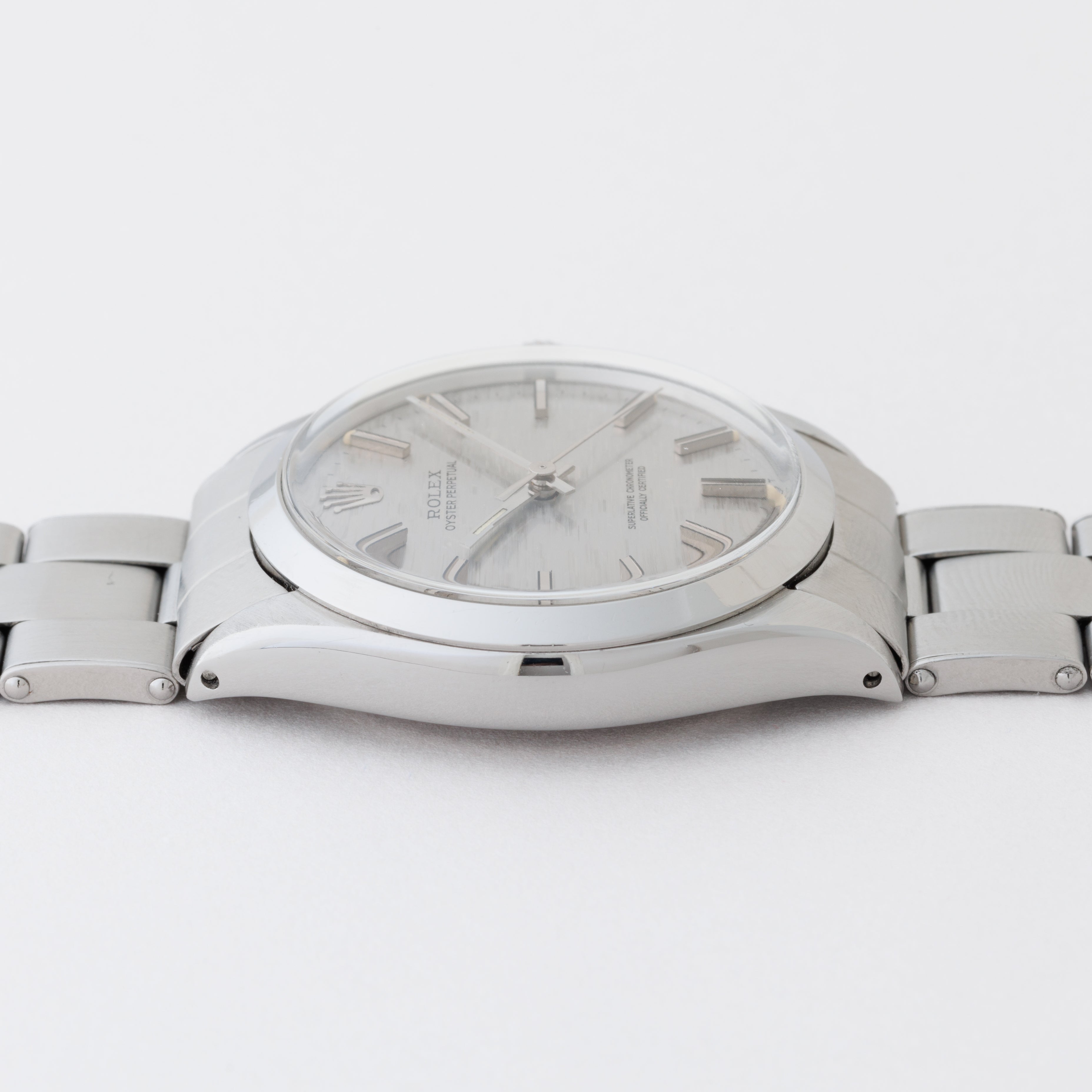 ロレックス オイスターパーペチュアル 1969年製 Ref.1002 シルバーブリックダイヤル