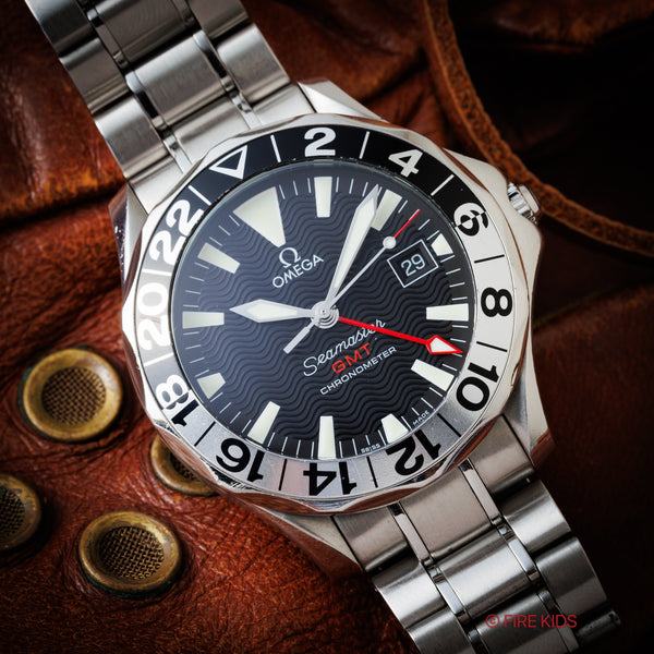 オメガ シーマスターGMT 1998年製 シーマスター誕生50周年記念