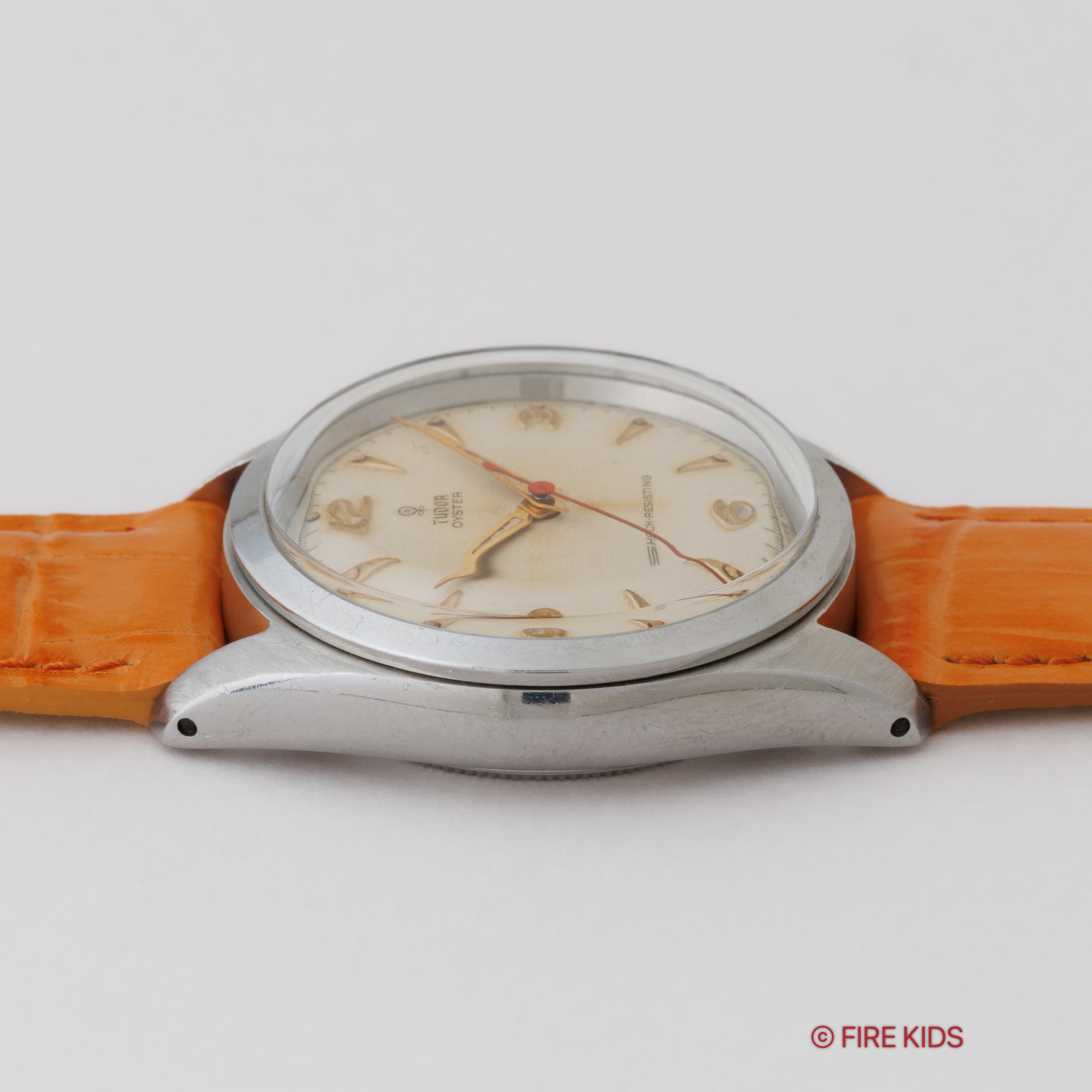 チューダー オイスター 小薔薇 1955年製 オリジナル飛びアラビアダイヤル 赤秒針 Ref.7904