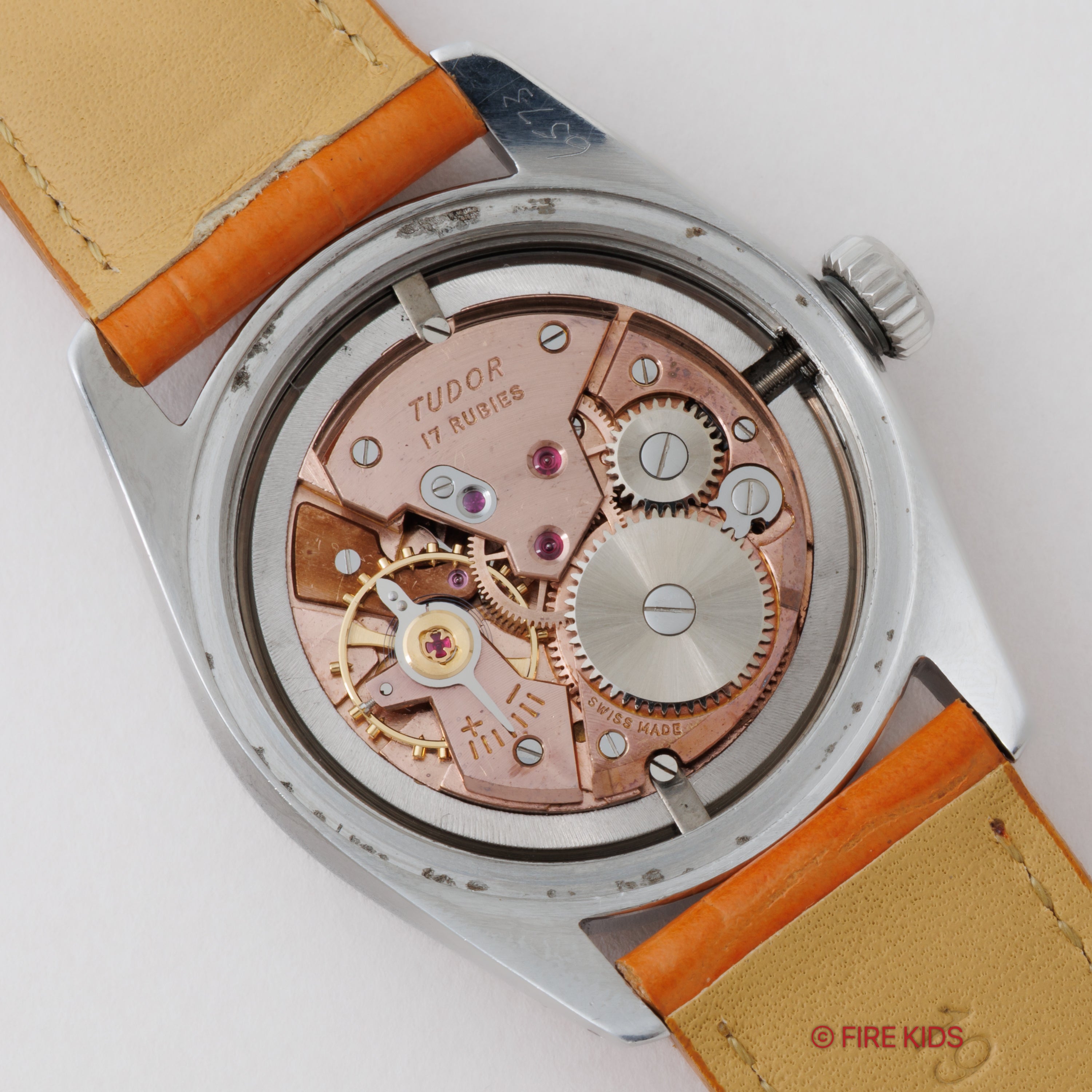 チューダー オイスター 小薔薇 1955年製 オリジナル飛びアラビアダイヤル 赤秒針 Ref.7904