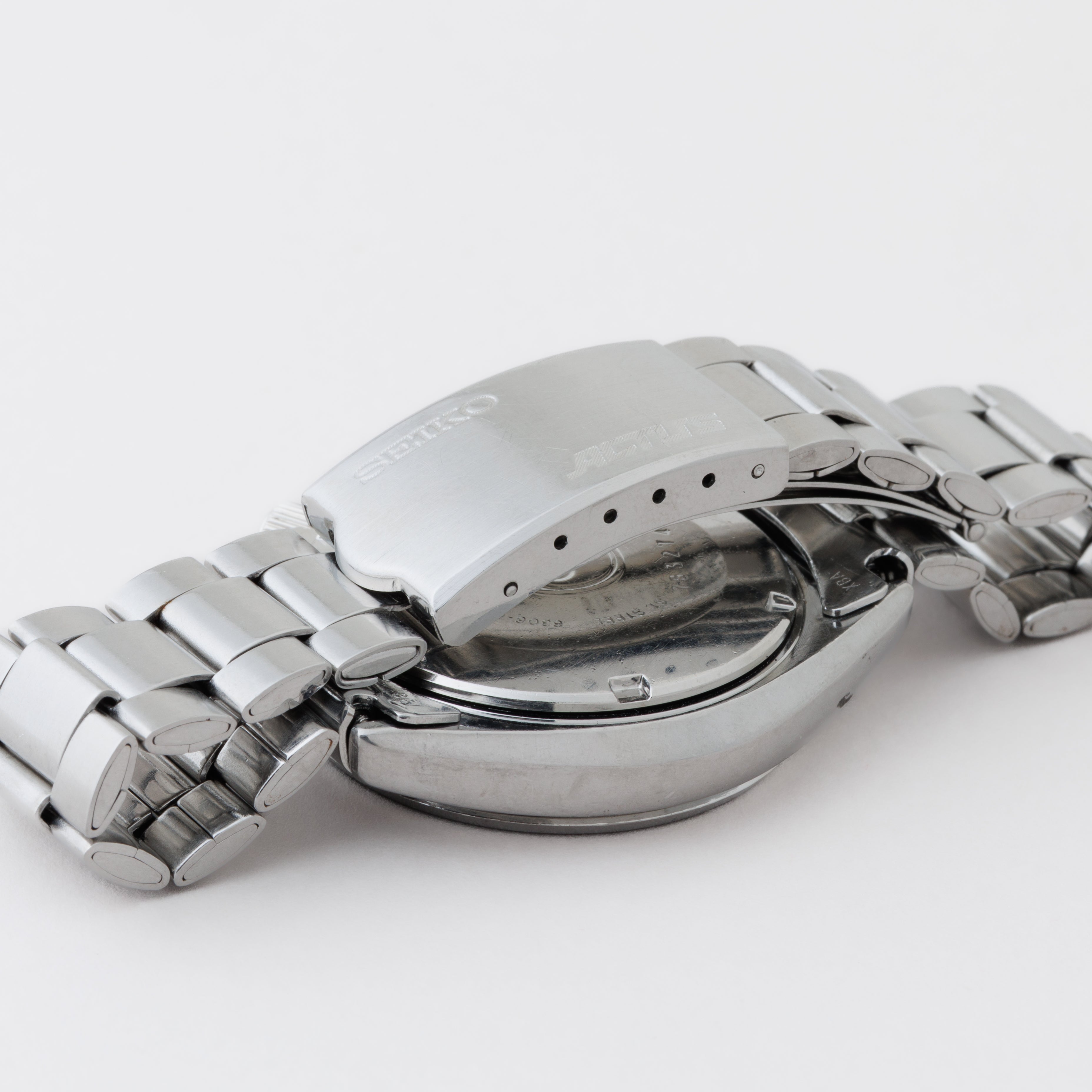 JOHHA SAVER　浄波セイバー セイコー シルバーウェーブ 6306-8000 紺文字盤 純正ブレスレット 自動