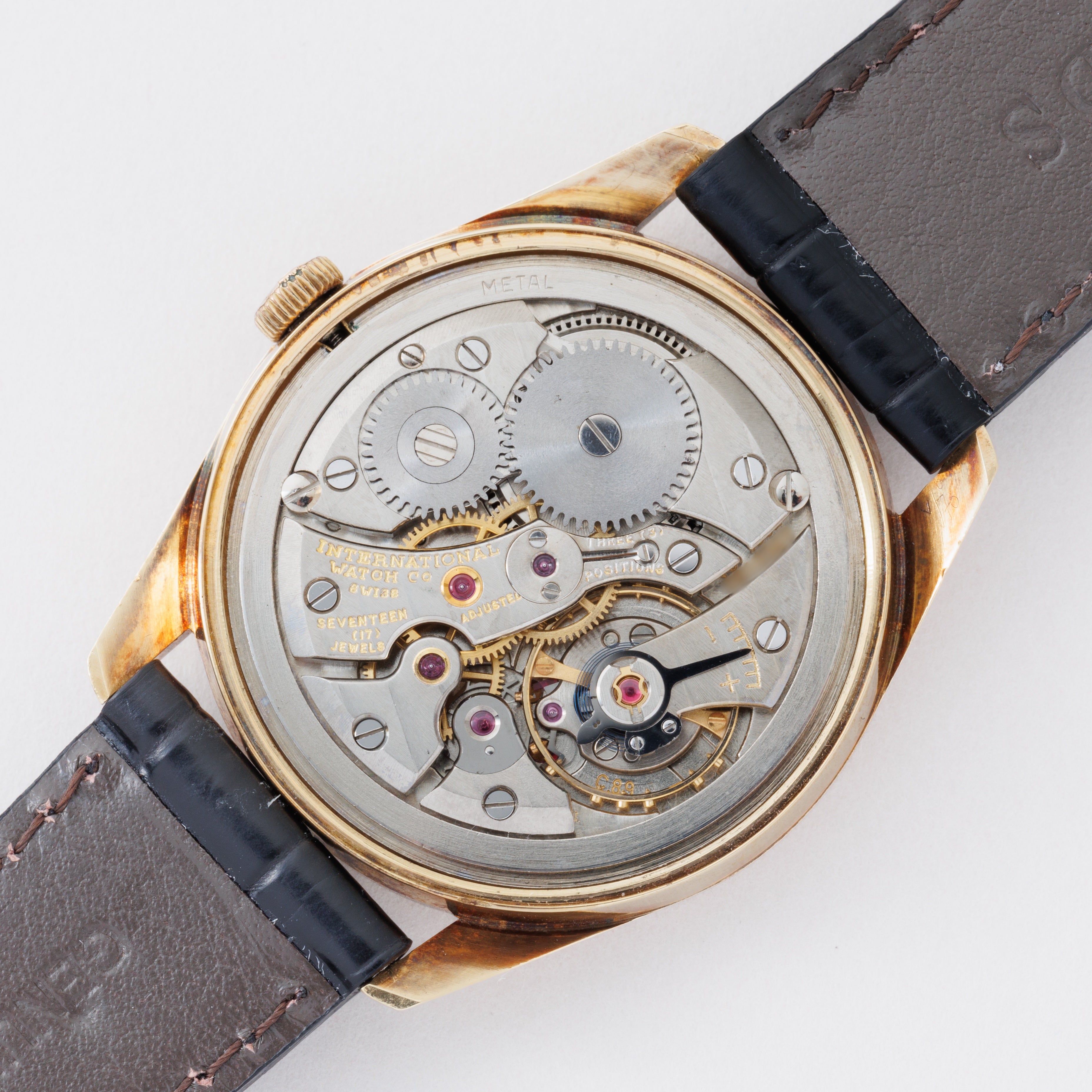 IWC ラウンドケース チューラーWネーム 1965年製 Ref.910 手巻き