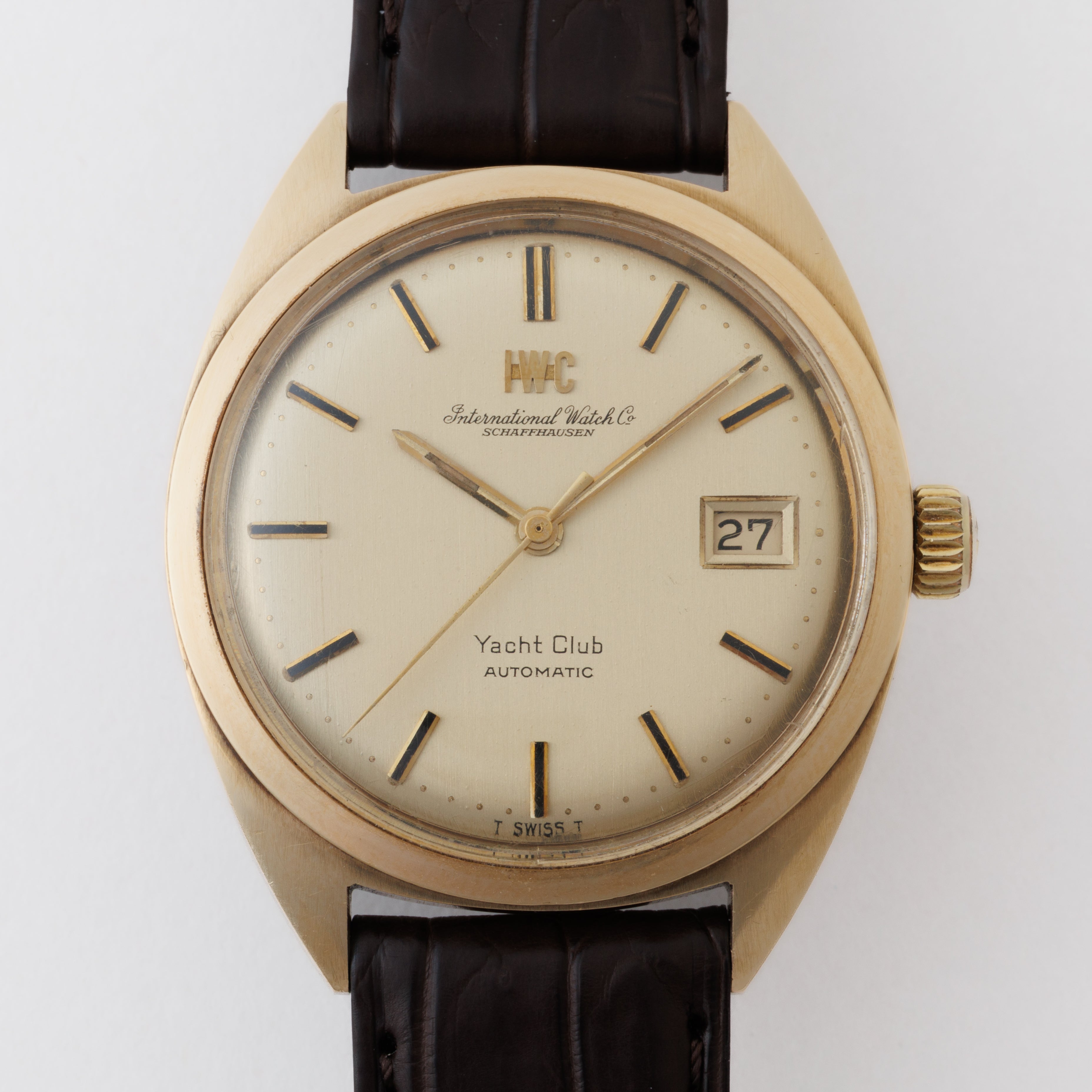 IWC 14金無垢ヨットクラブ バックステン Ref.911A 1968年製 IWC 14金無垢ヨットクラブ バックステン Ref.911A 1968年製