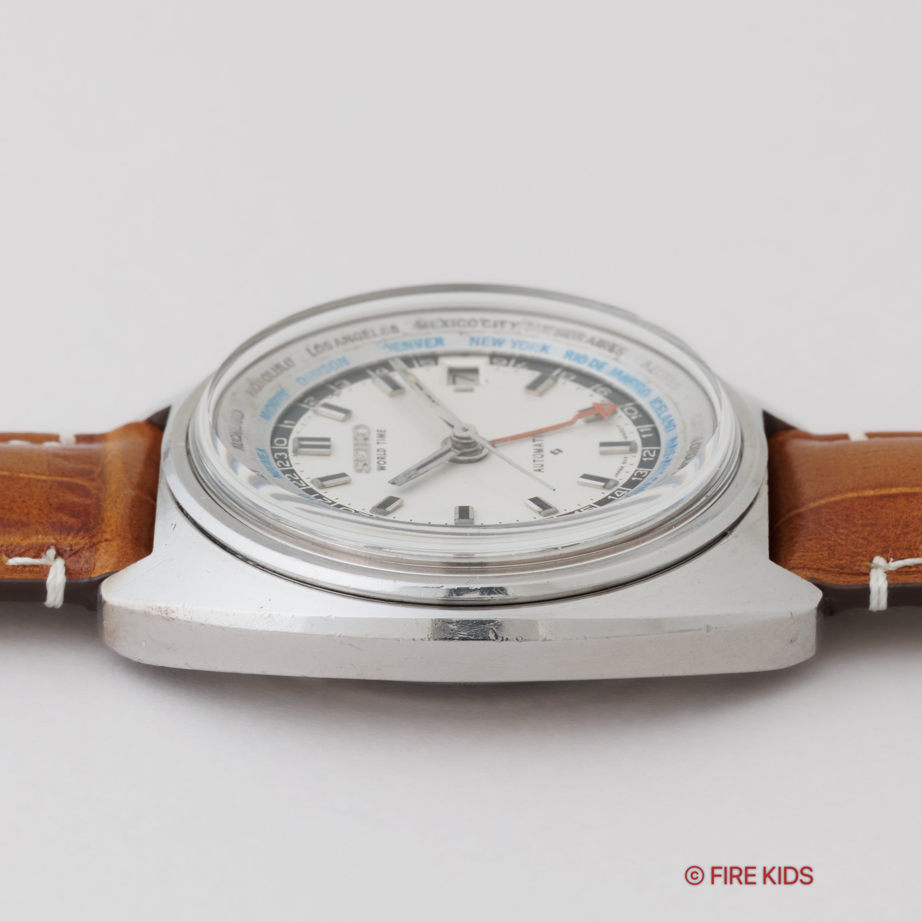 OH済　セイコー　ワールドタイム 3rd 自動巻きGMTアンティーク　SEIKO セイコー ワールドタイム3rd 1971年製 自動巻き GMT