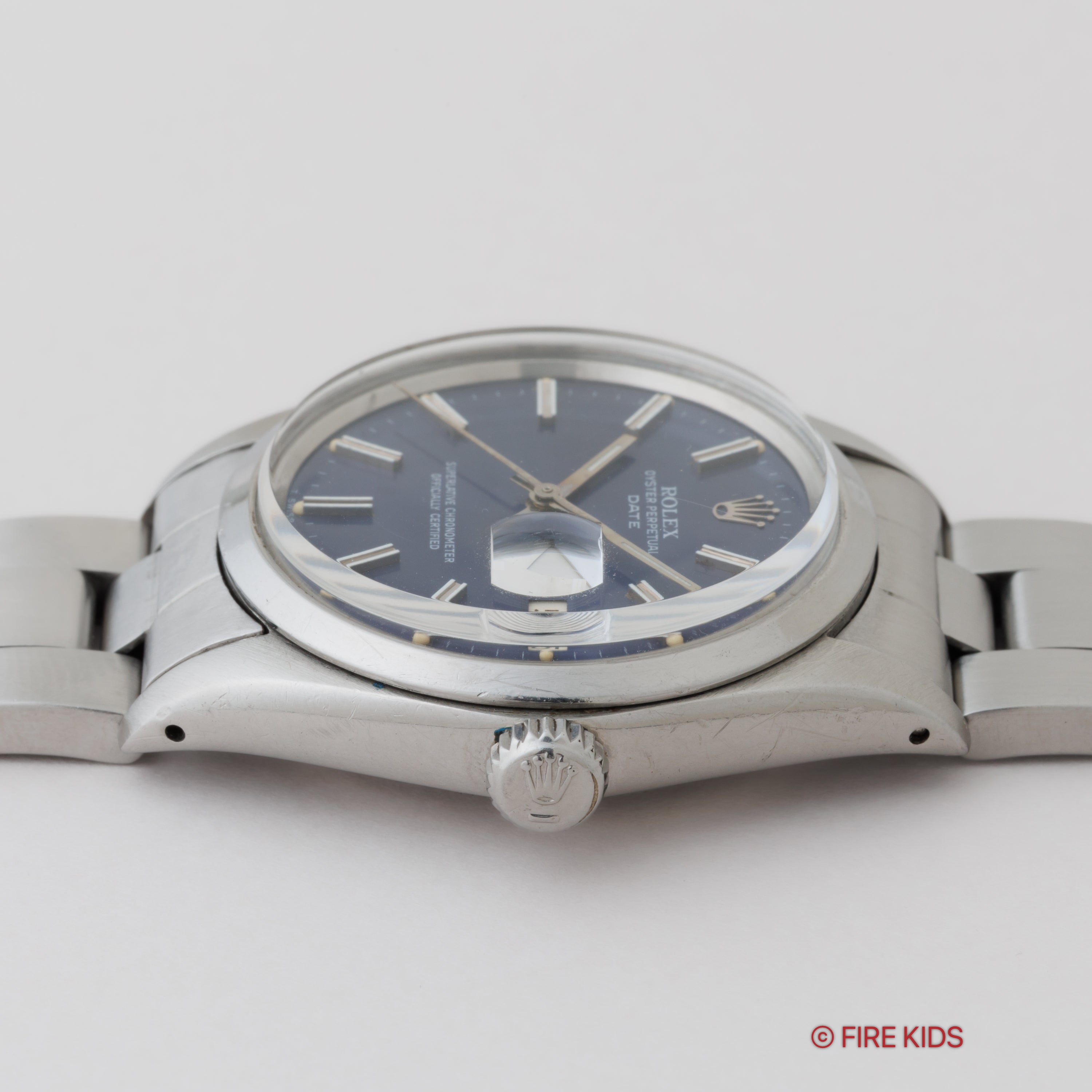 ロレックス オイスターパーペチュアルデイト ブルーダイアル 自動巻き