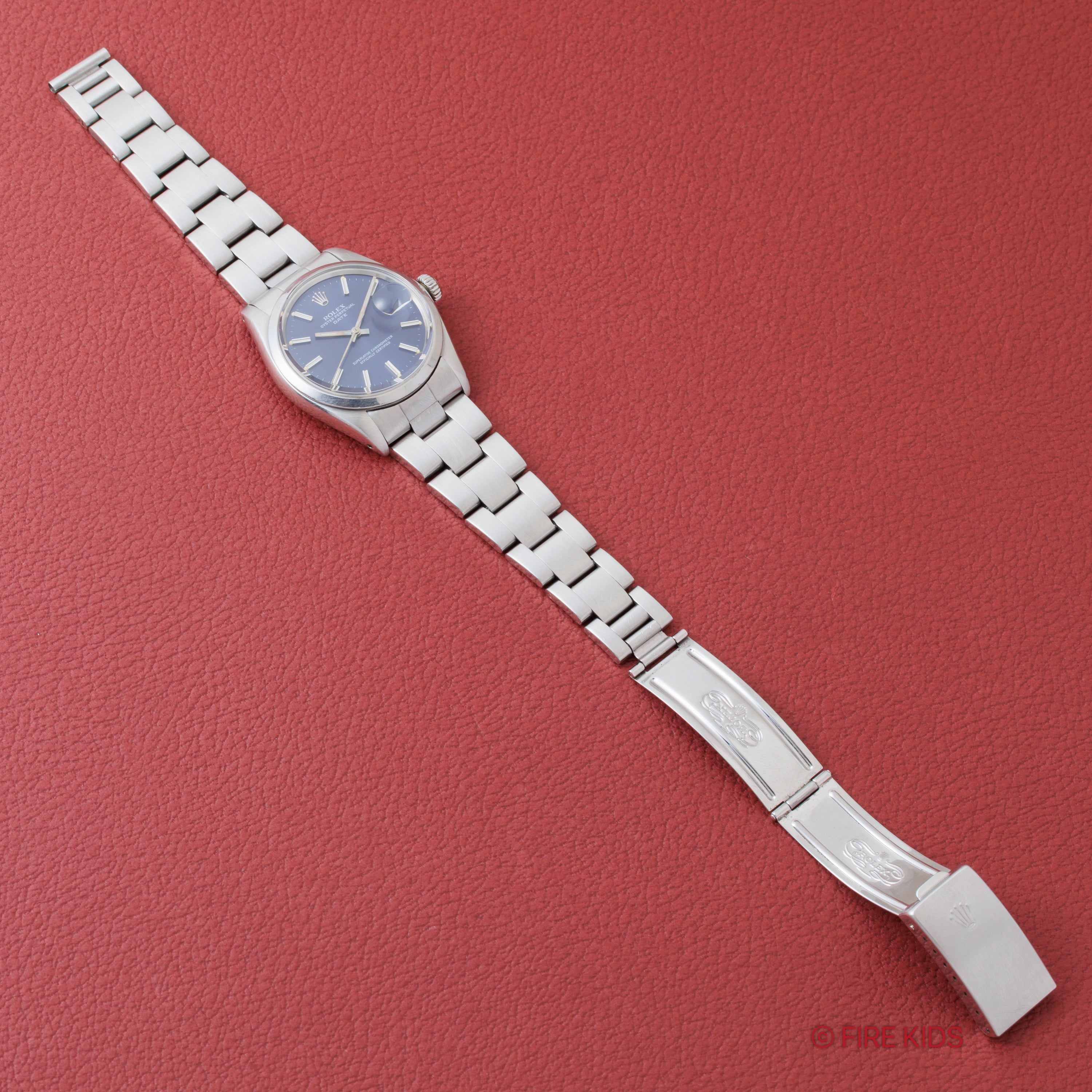 ロレックス オイスターパーペチュアルデイト ブルーダイアル 自動巻き 1974年製 Ref.1500 Cal.1570