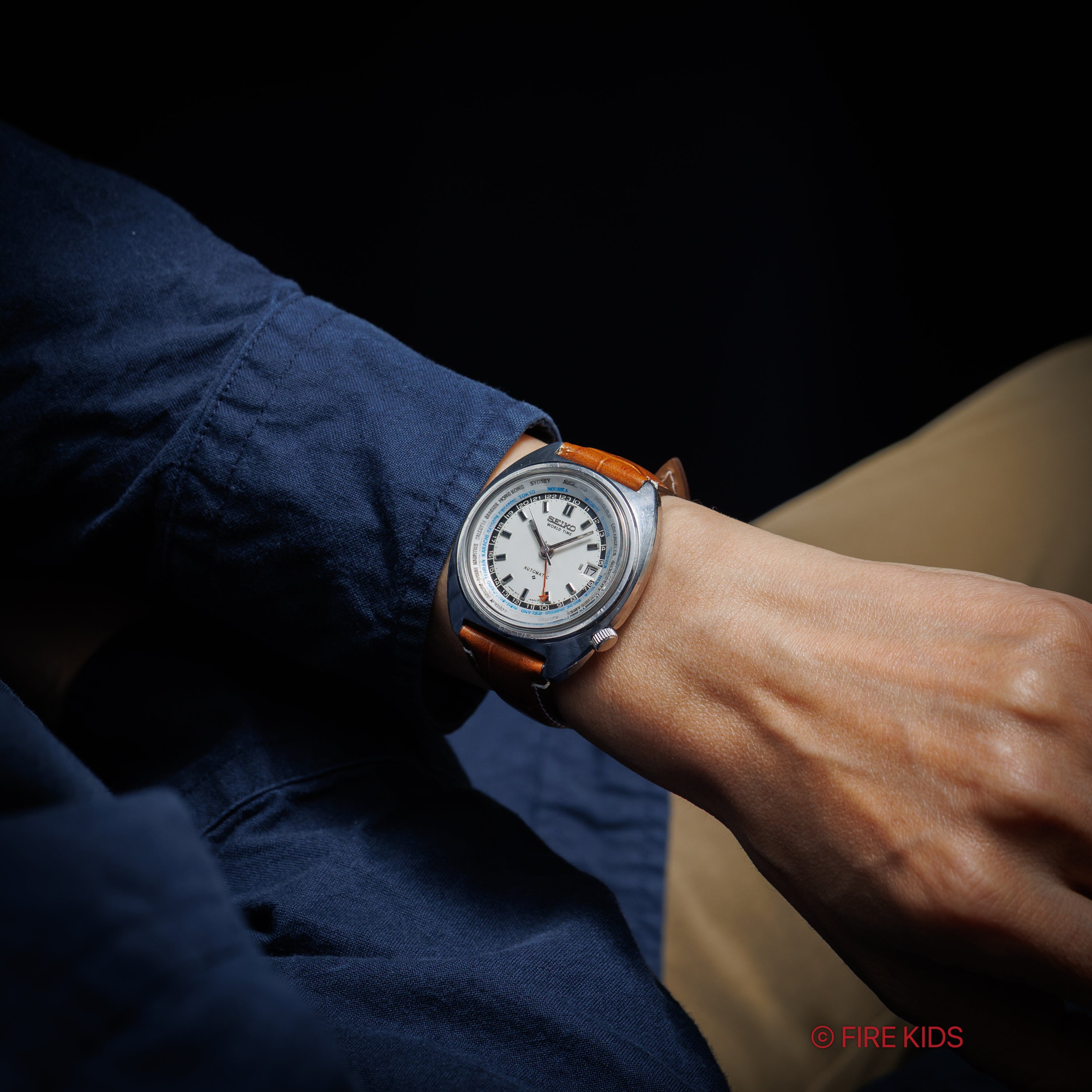 セイコー ワールドタイム3rd 1971年製 自動巻き GMT