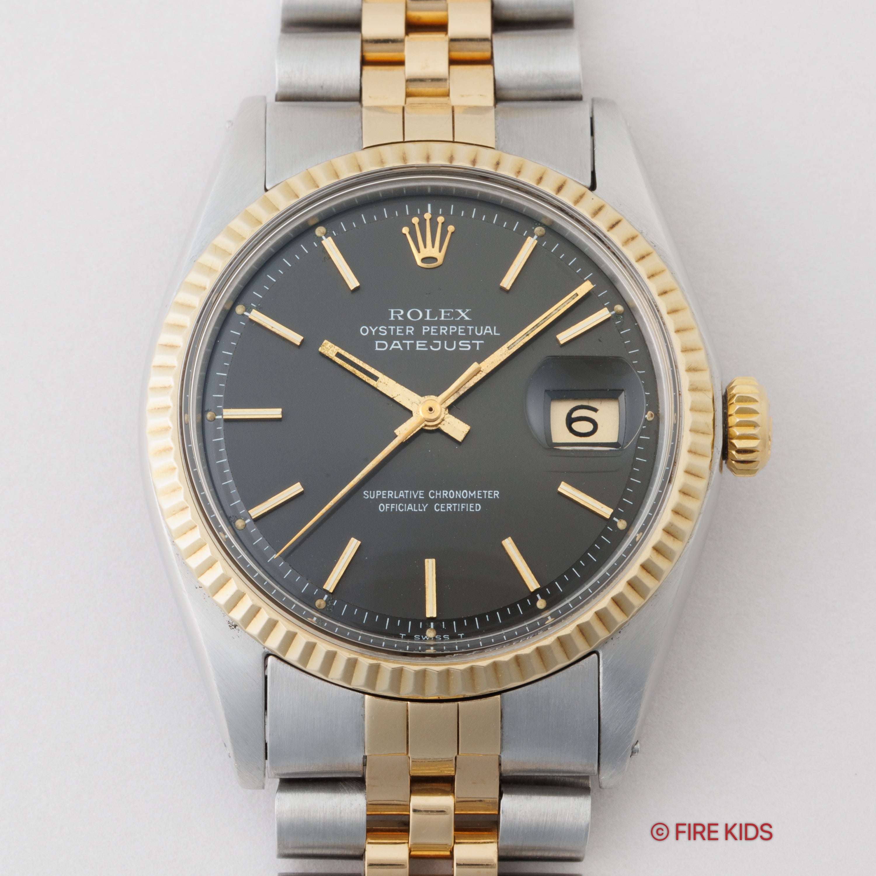 ロレックス デイトジャスト コンビ 1970年製 Ref.1601/3 グレー