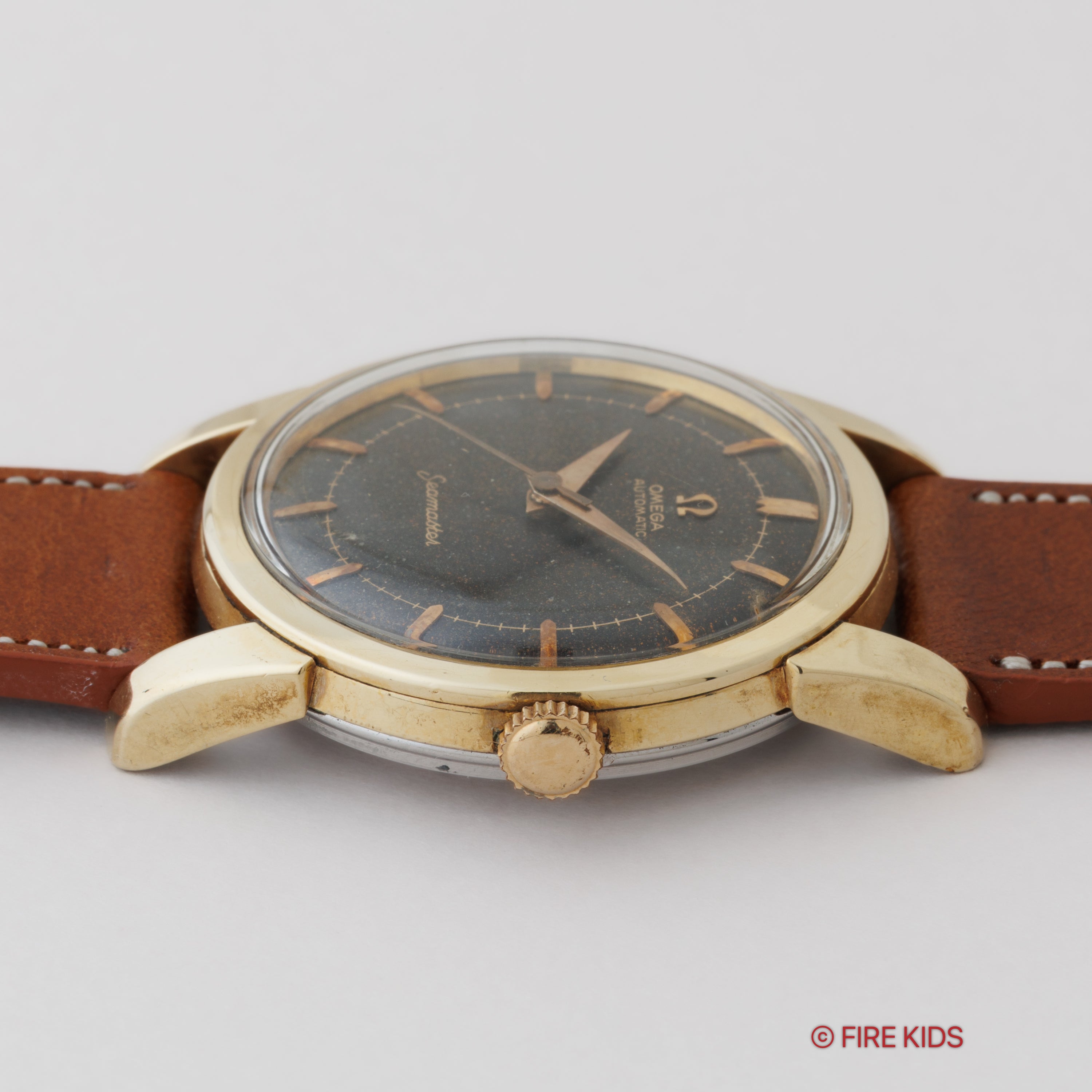お歳暮 人気 オメガ 自動巻 1956年製 トロピカルダイヤル シーマスター 時計
