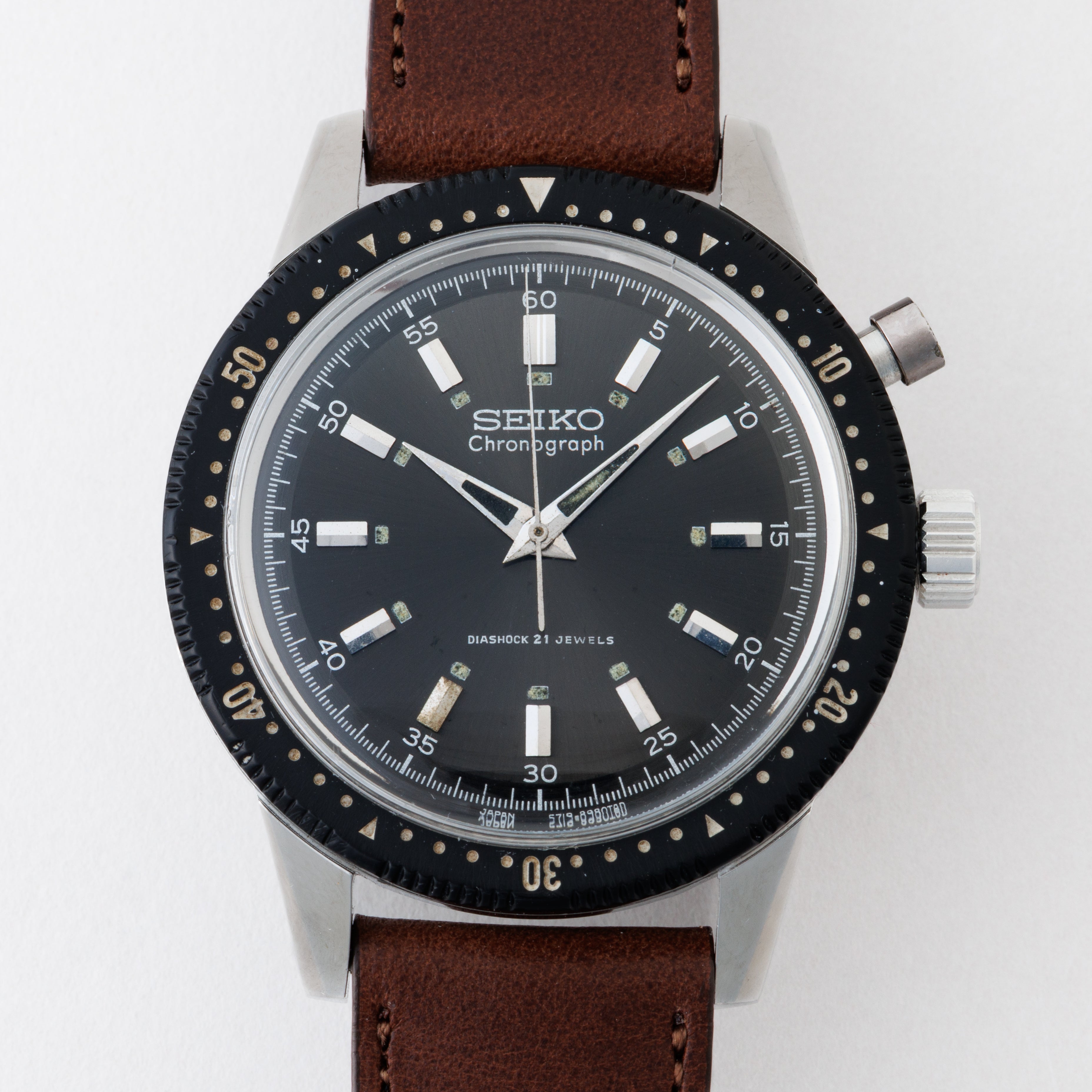 【ジャンク品】SEIKO ワンプッシュクロノ 45899 セイコー ワンプッシュクロノグラフ 聖火マーク 45899 滋賀 京都