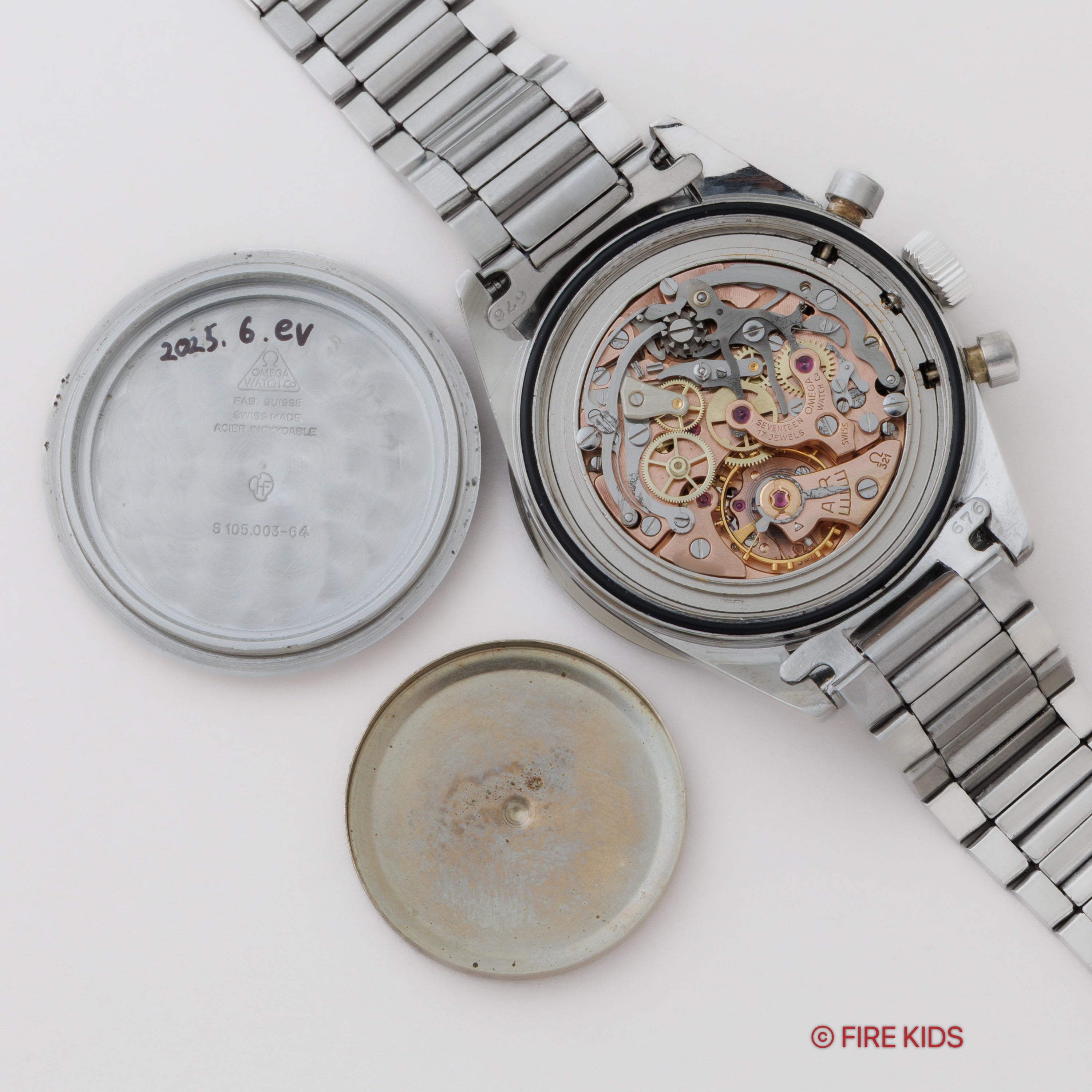 OMEGA　オメガ　キャタピラブレスコマ　FF630 OMEGA オメガ キャタピラブレスコマ FF630 時計