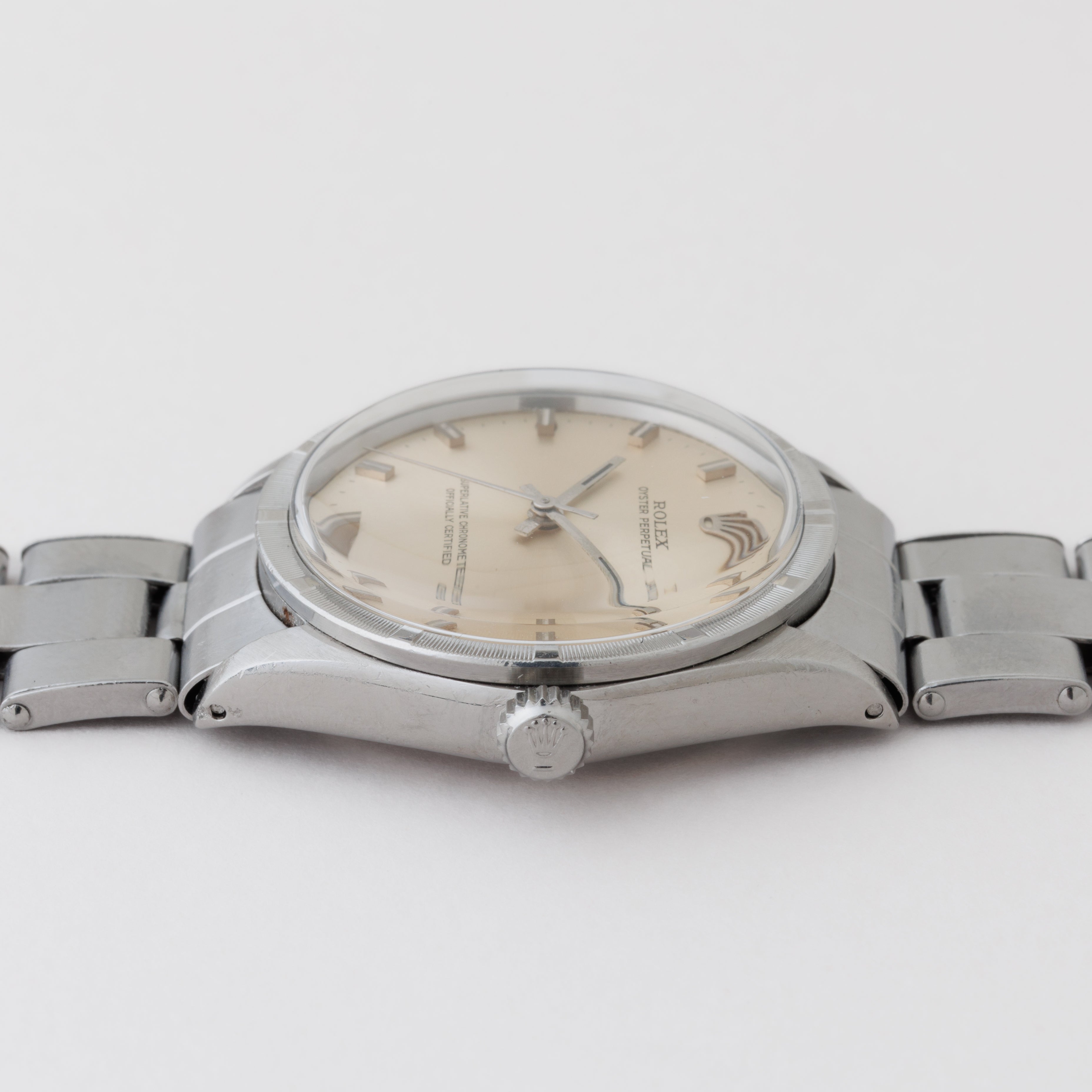 ロレックス オイスターパーペチュアル 1969年製 Ref.1007 リベットブレス付き