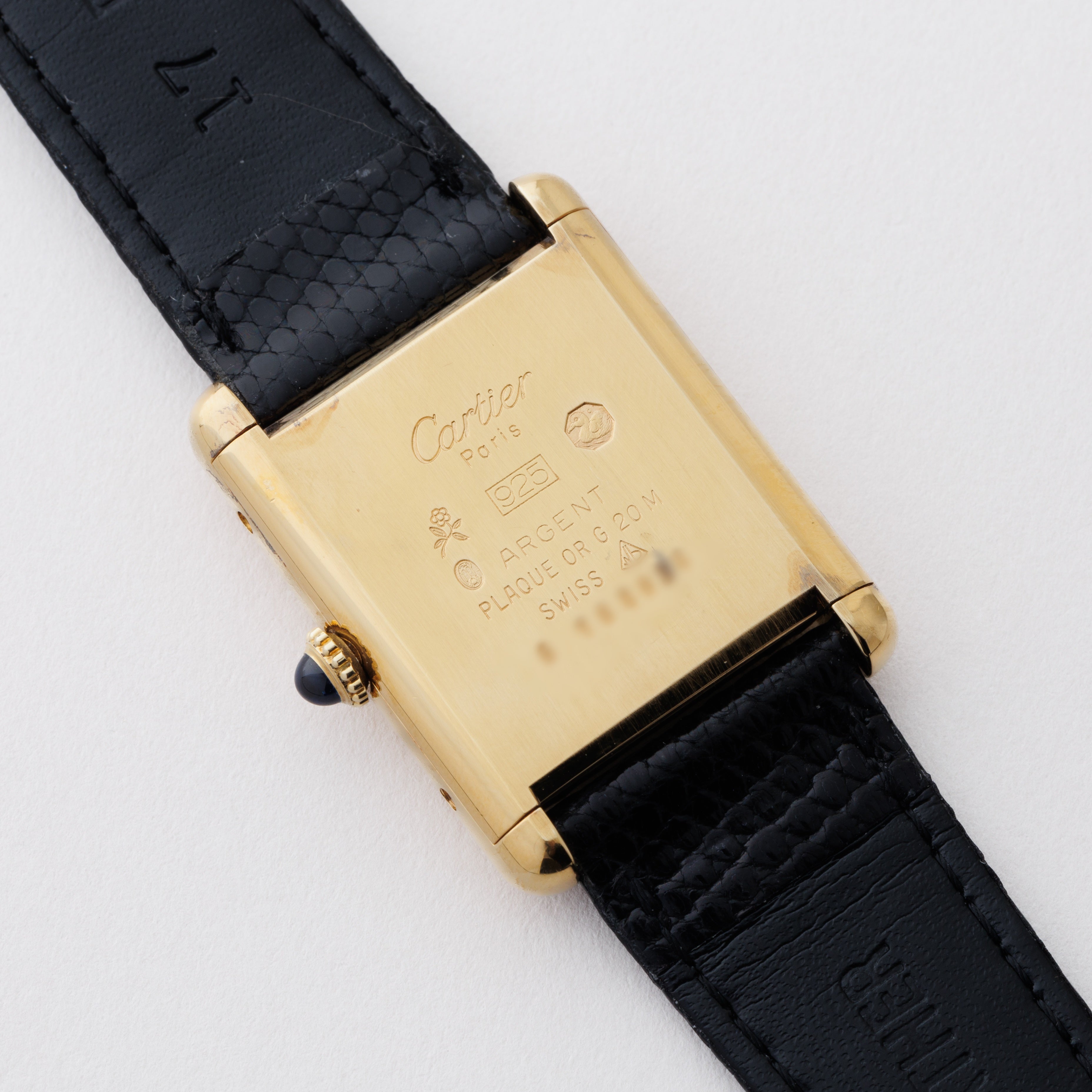 カルティエ マストタンク 1980年代製 LMサイズ ブラックローマン